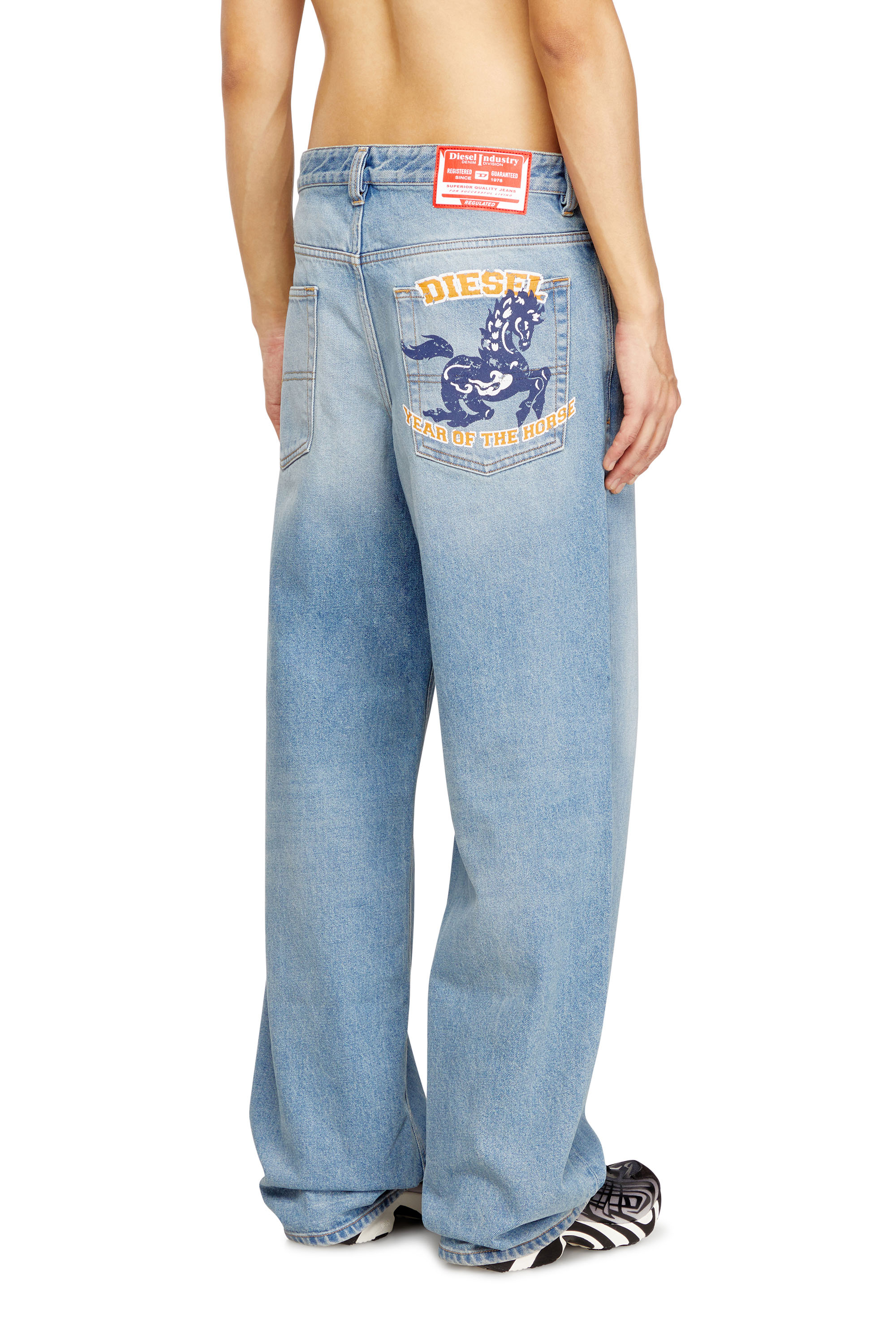 Diesel - Man's Relaxed Jeans 2001 D-Macro 007FA, Light Blue - 4