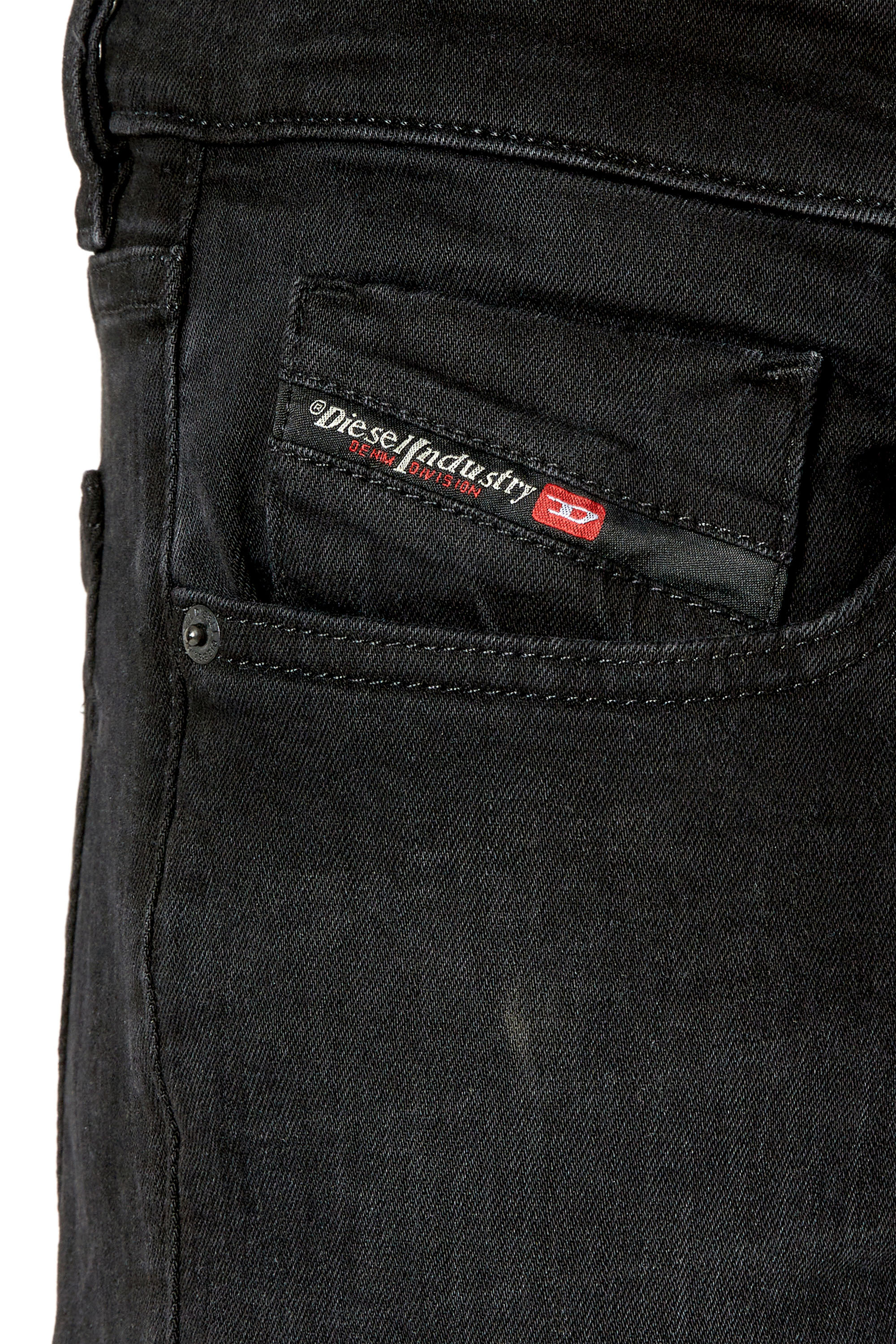 Diesel - Slim Jeans 2019 D-Strukt 0TFAS, Black/Dark grey - Image 4