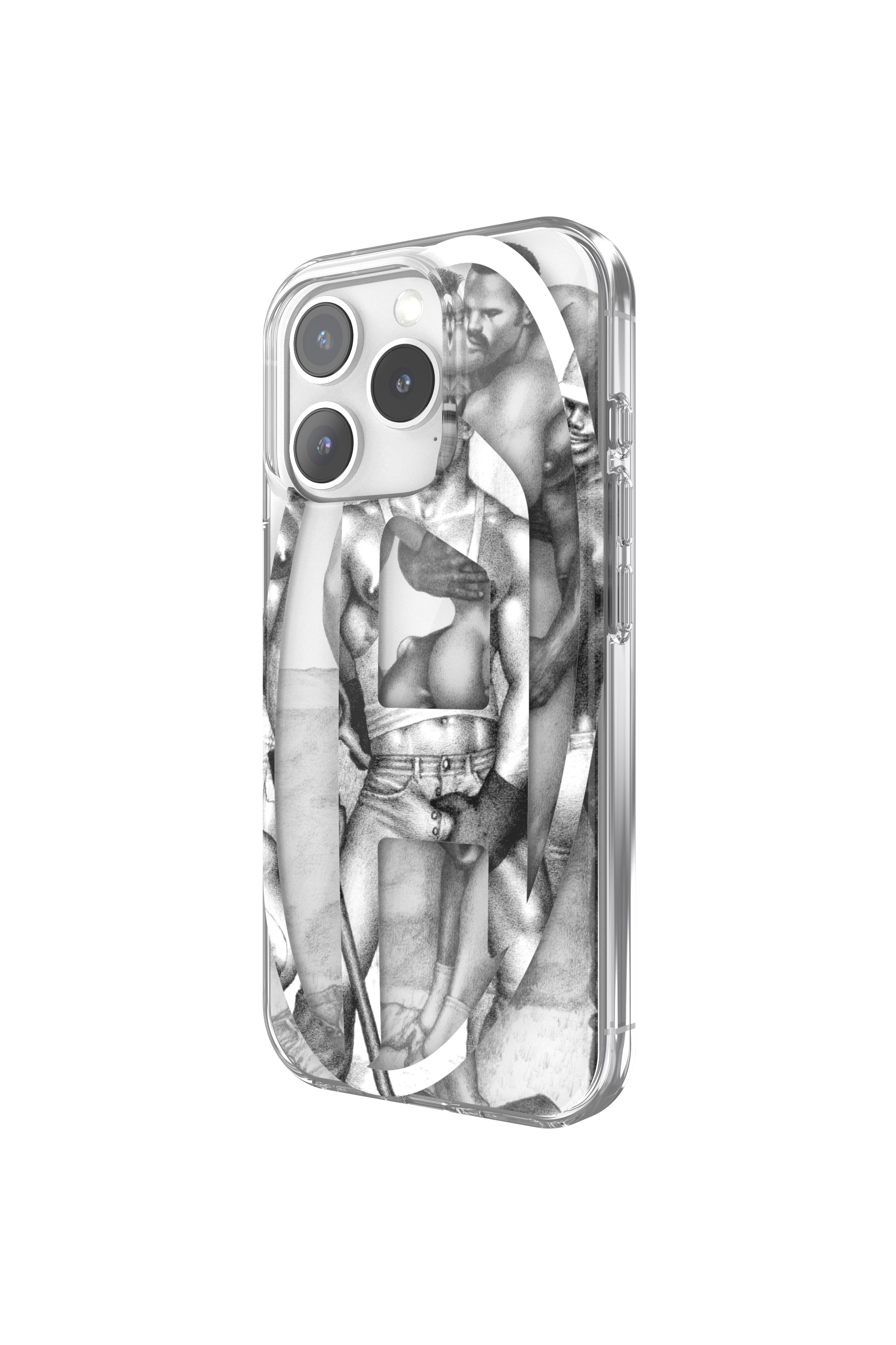 Diesel - 60388 DIESEL TOM OF FINLAND AOP CASE, Unisex's ToFF Case iPhone 16 Pro in Grey - 2