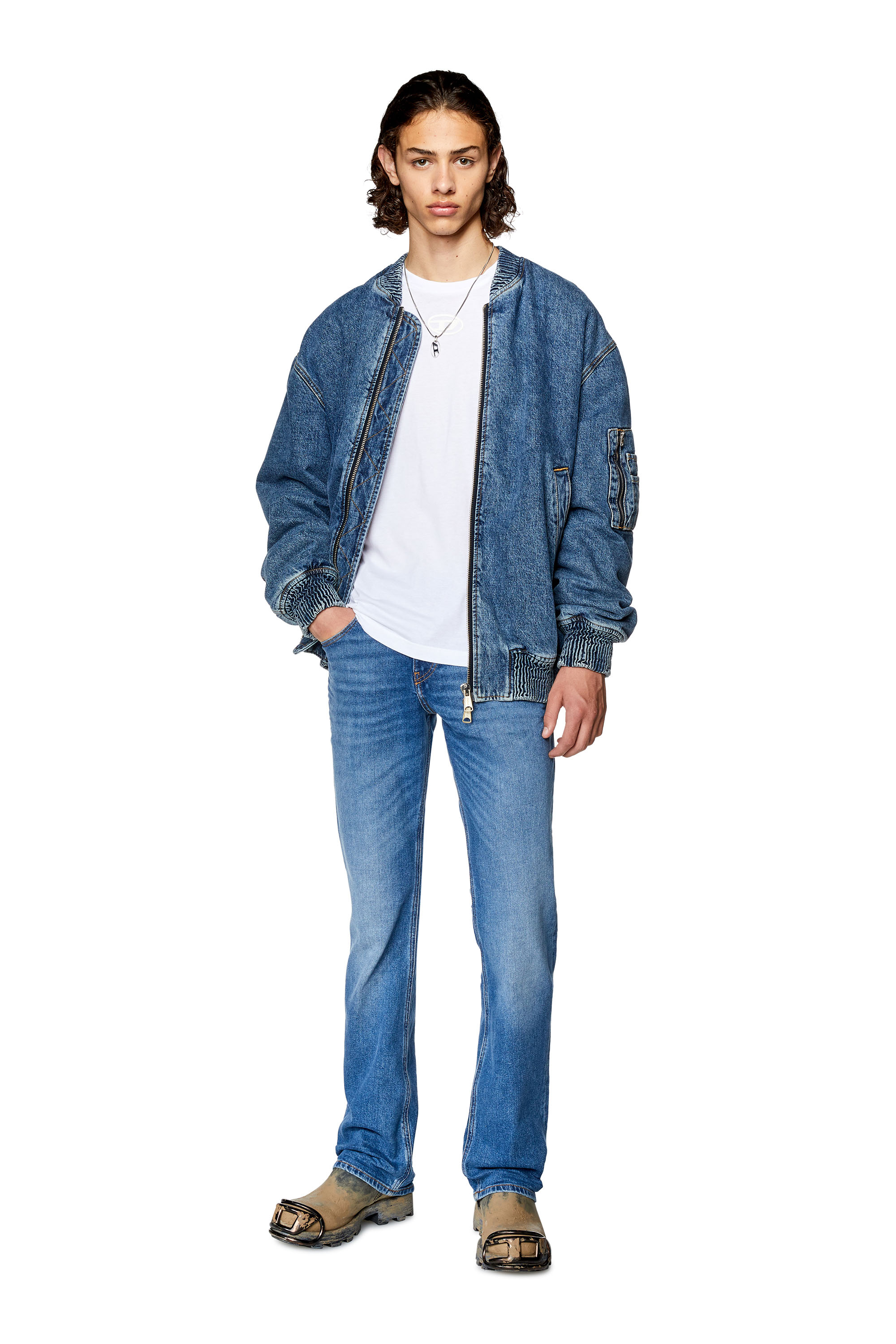 Diesel - Bootcut Jeans 2021 D-Vocs 0ENAT, Medium blue - Image 4