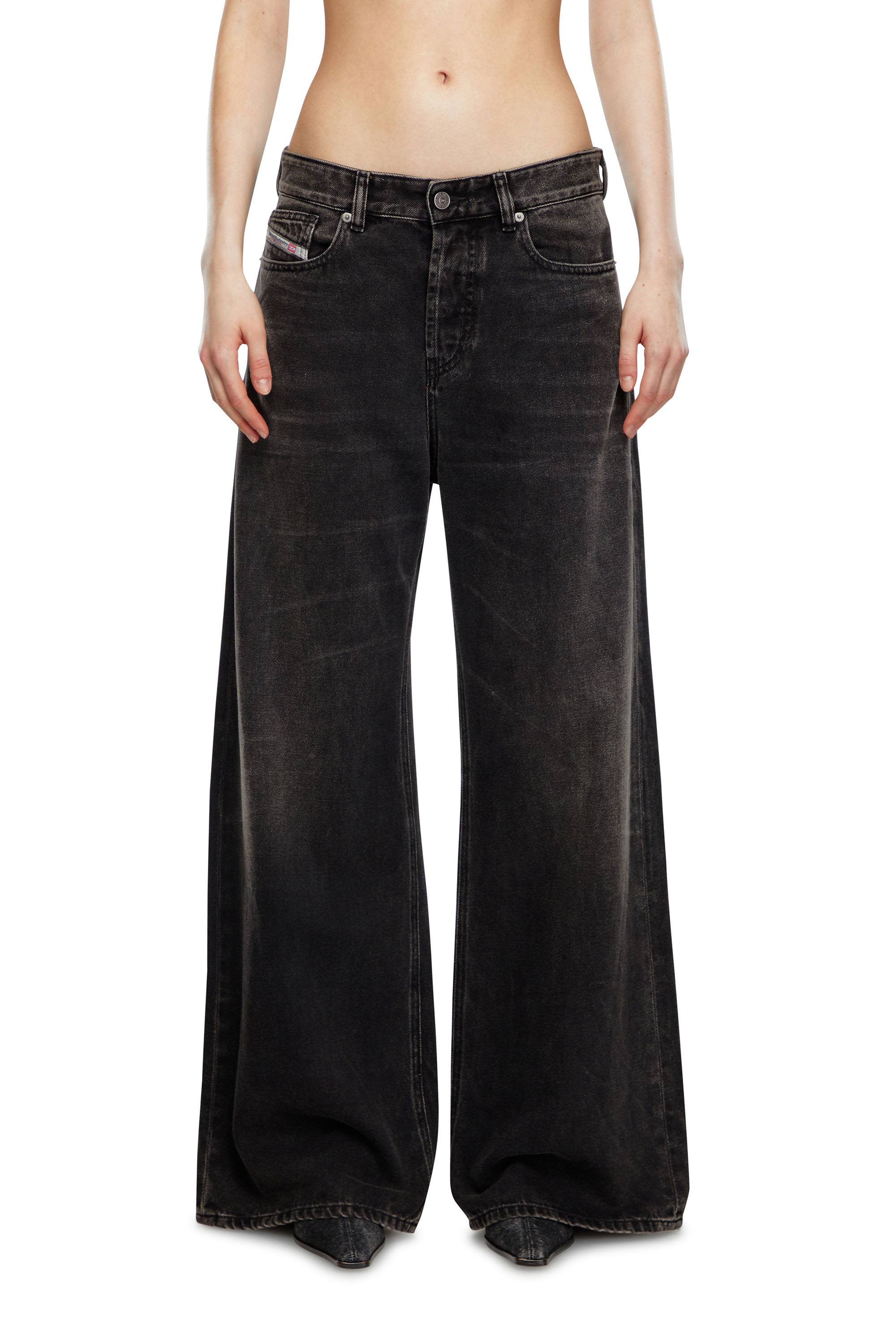 Relaxed Jeans 1996 D-Sire 09J96, Black/Dark grey Diesel - Woman's Relaxed Jeans 1996 D-Sire 09J96, Black/Dark grey - 3