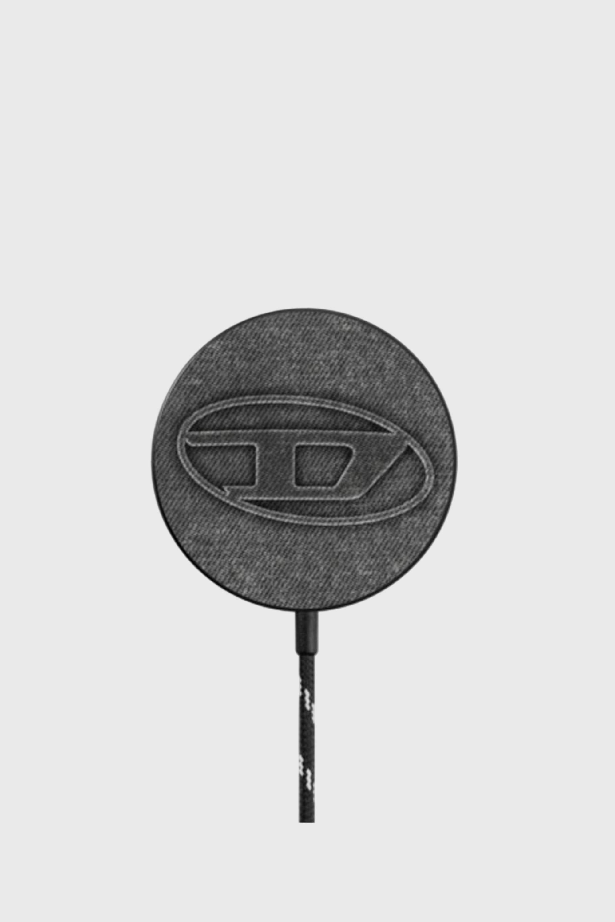 Diesel - 60621 CHARGER WIRELESS CHARGER, Unisex's Oval D Magsafe Wireless Charger in Black - 1