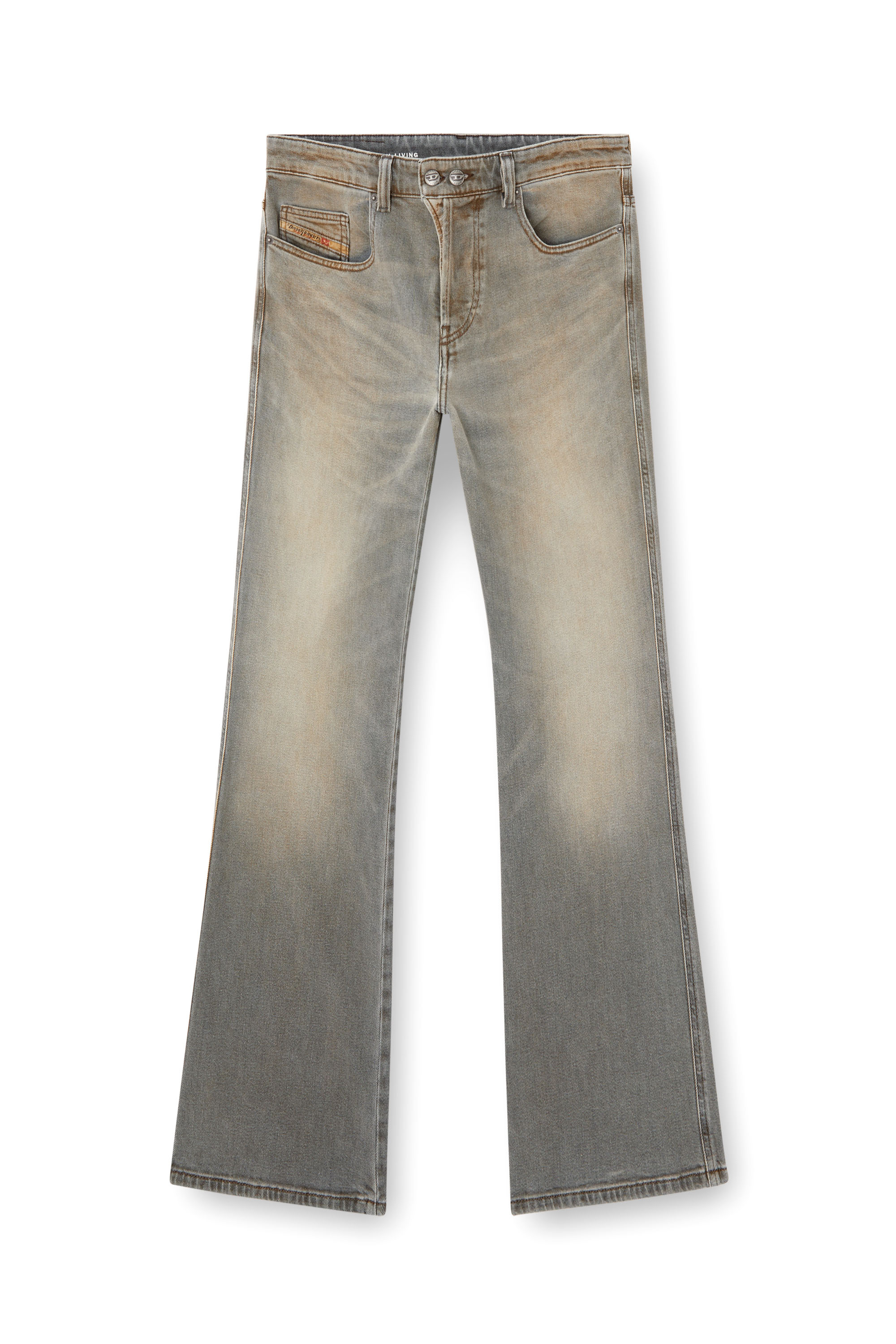 Diesel - Man's Bootcut Jeans 1998 D-Buck 09L37, Light Grey - 3