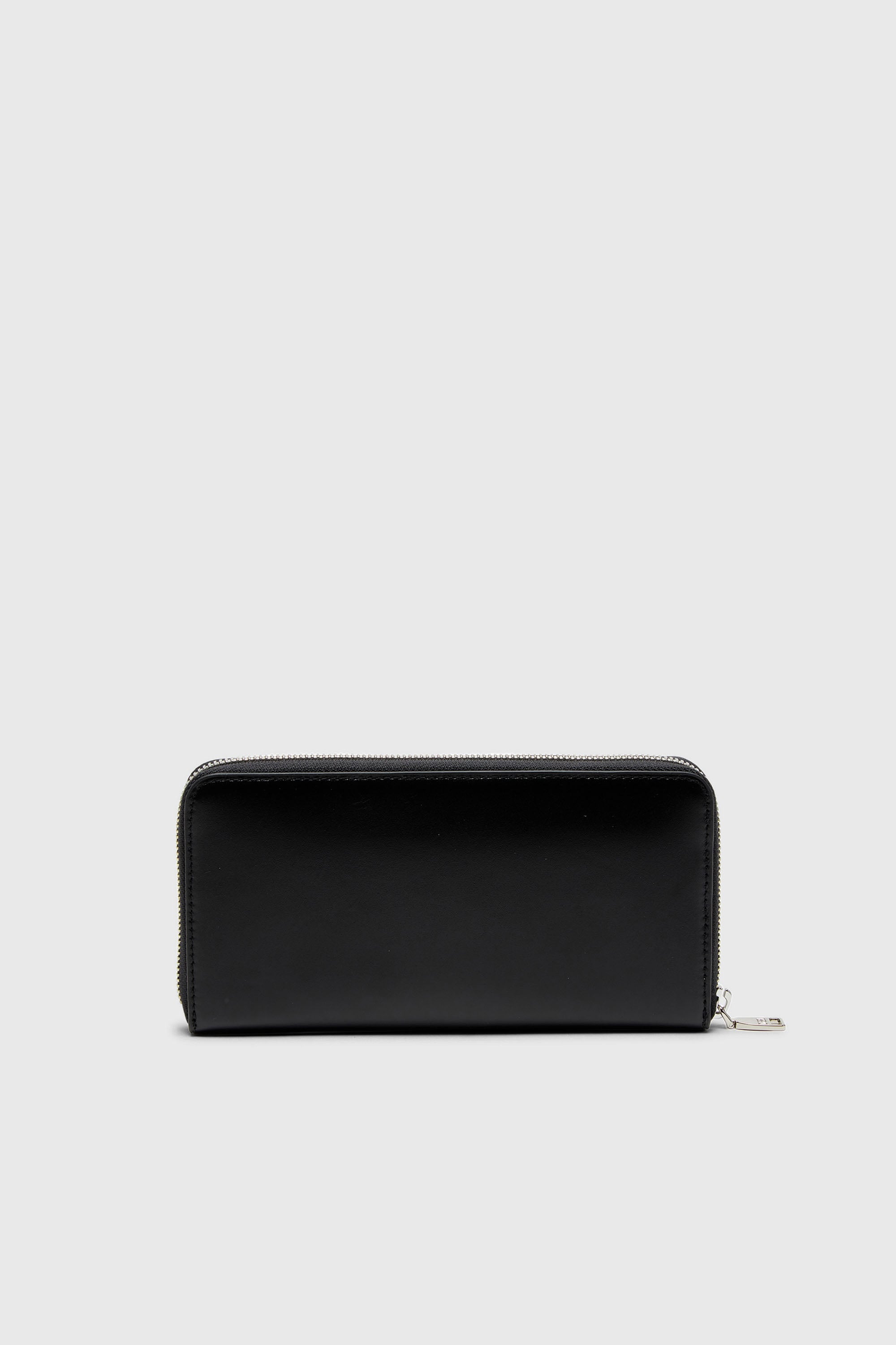 Diesel - DSL 3D -CONTINENTAL ZIP L, Man's Long zip wallet in logo-embossed leather in Black - 2