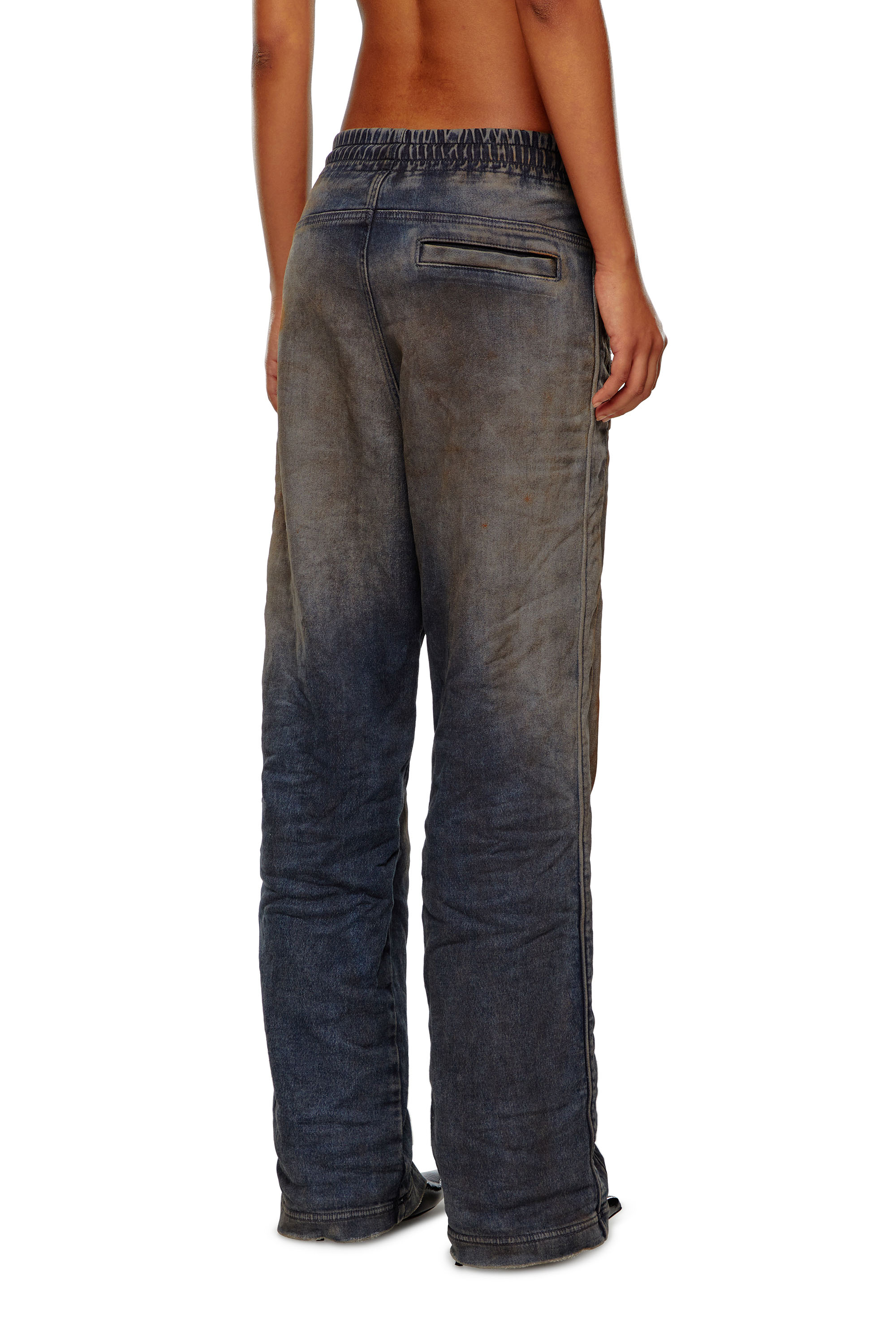 Diesel - Woman Straight D-Martians Track Denim 068LV, Dark Blue - Image 3