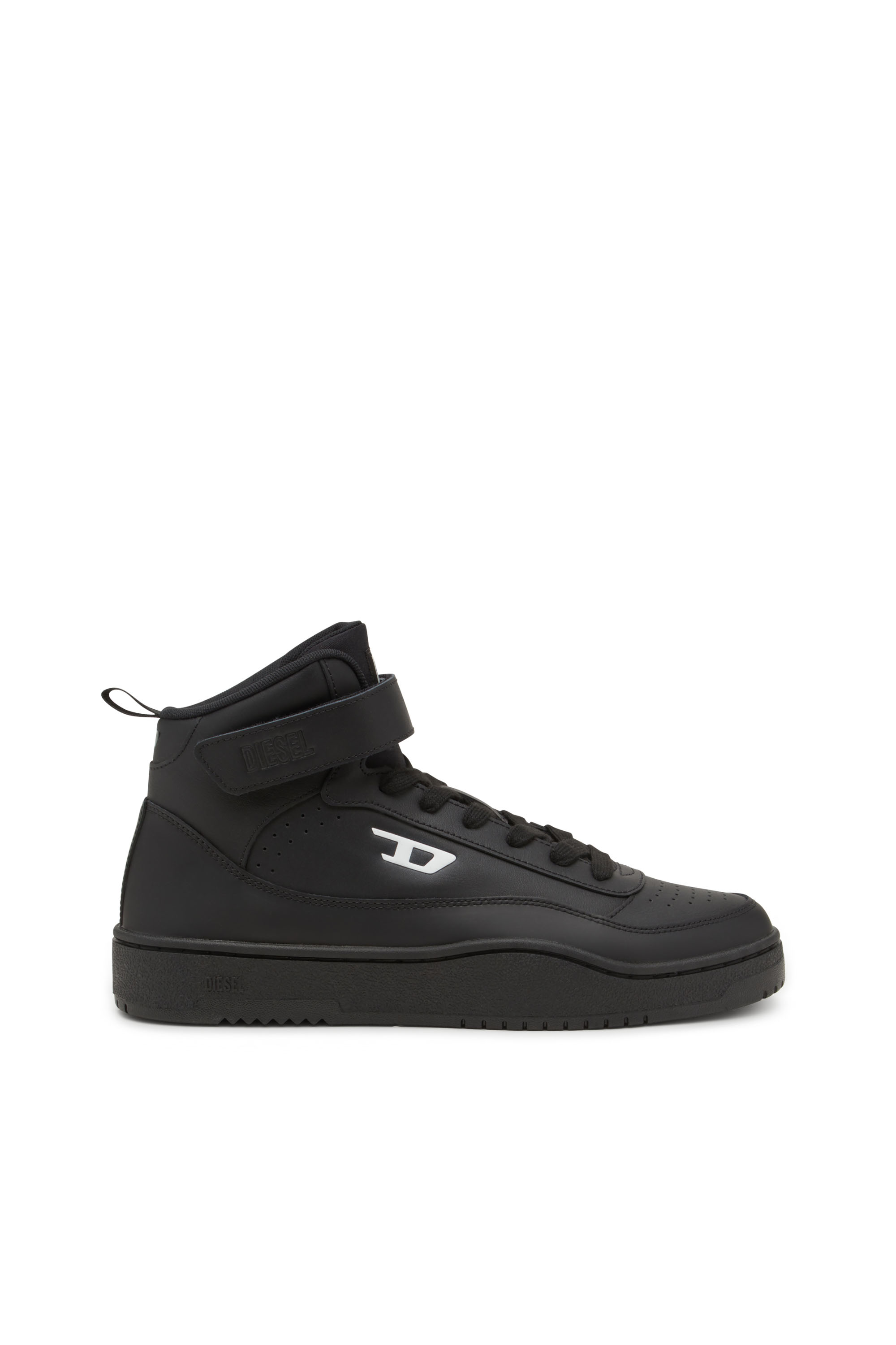 Diesel - S-TRACKER-D MID, Man's Mid top sneaker in Black - 1