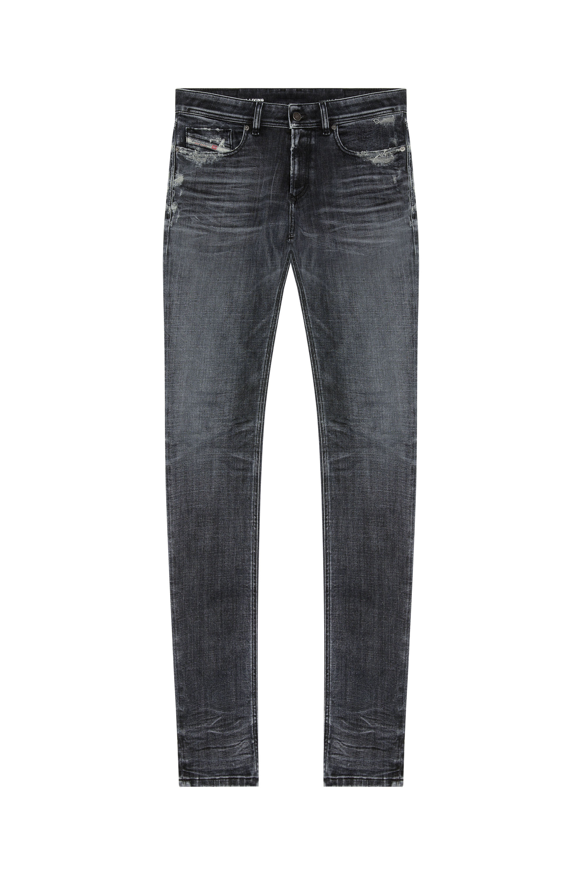 Diesel - Skinny Jeans 1979 Sleenker 09G37, Black/Dark grey - Image 5
