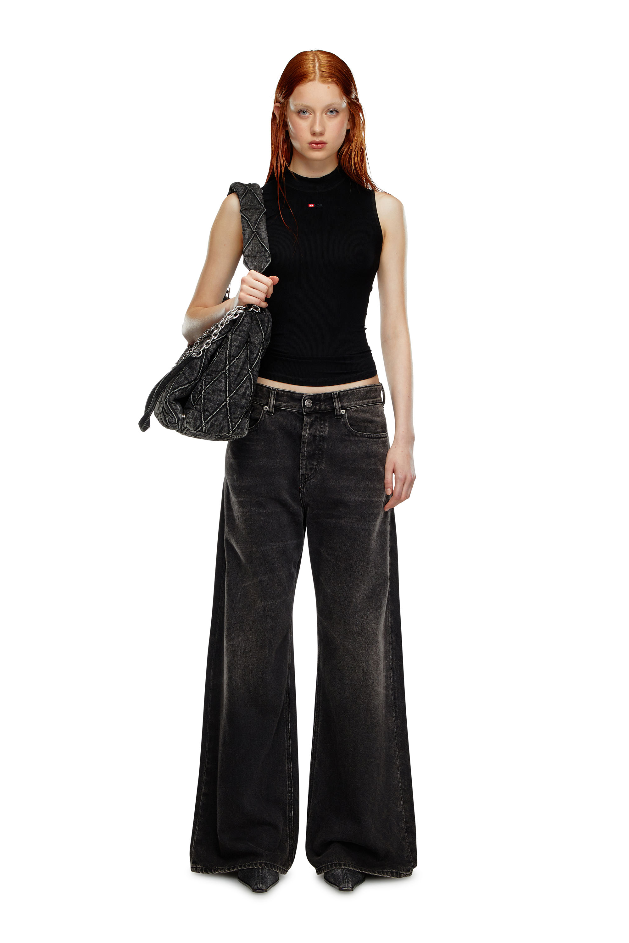 Relaxed Jeans 1996 D-Sire 09J96, Black/Dark grey Diesel - Woman's Relaxed Jeans 1996 D-Sire 09J96, Black/Dark grey - 1