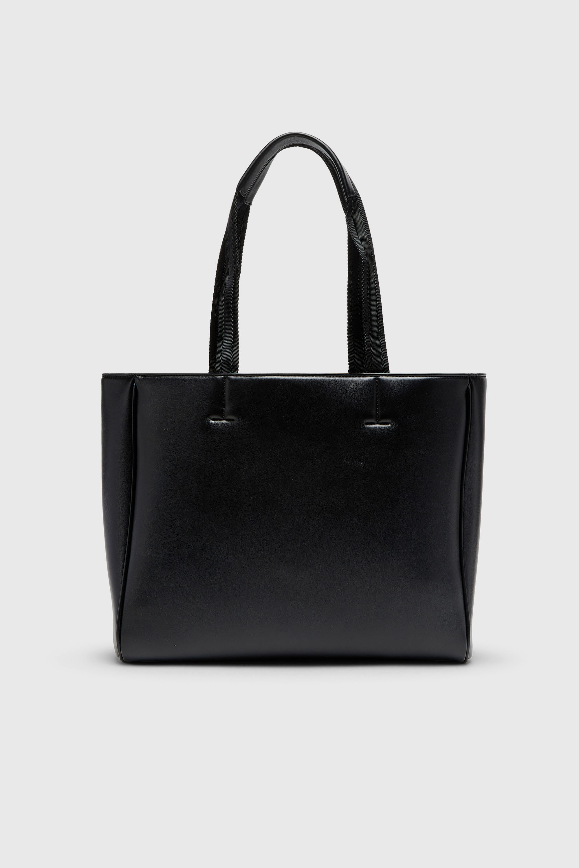 Diesel - HOLI-D SHOPPER EW, Unisex's Holi-D-Square shopper in bonded neoprene in Black - 3