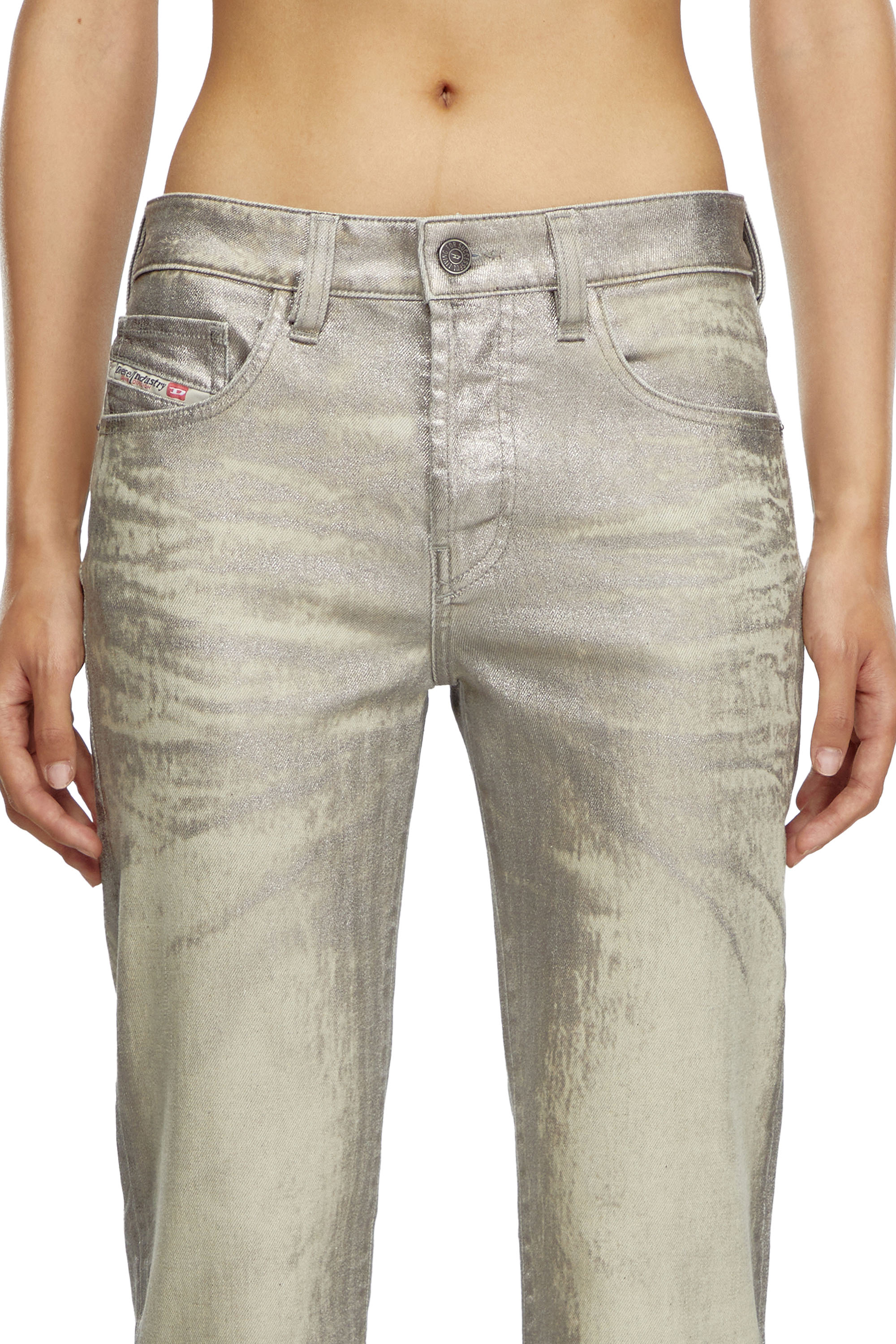 Diesel - Woman's Straight Jeans 1989 D-Mine 0CBCZ, Grey - 4