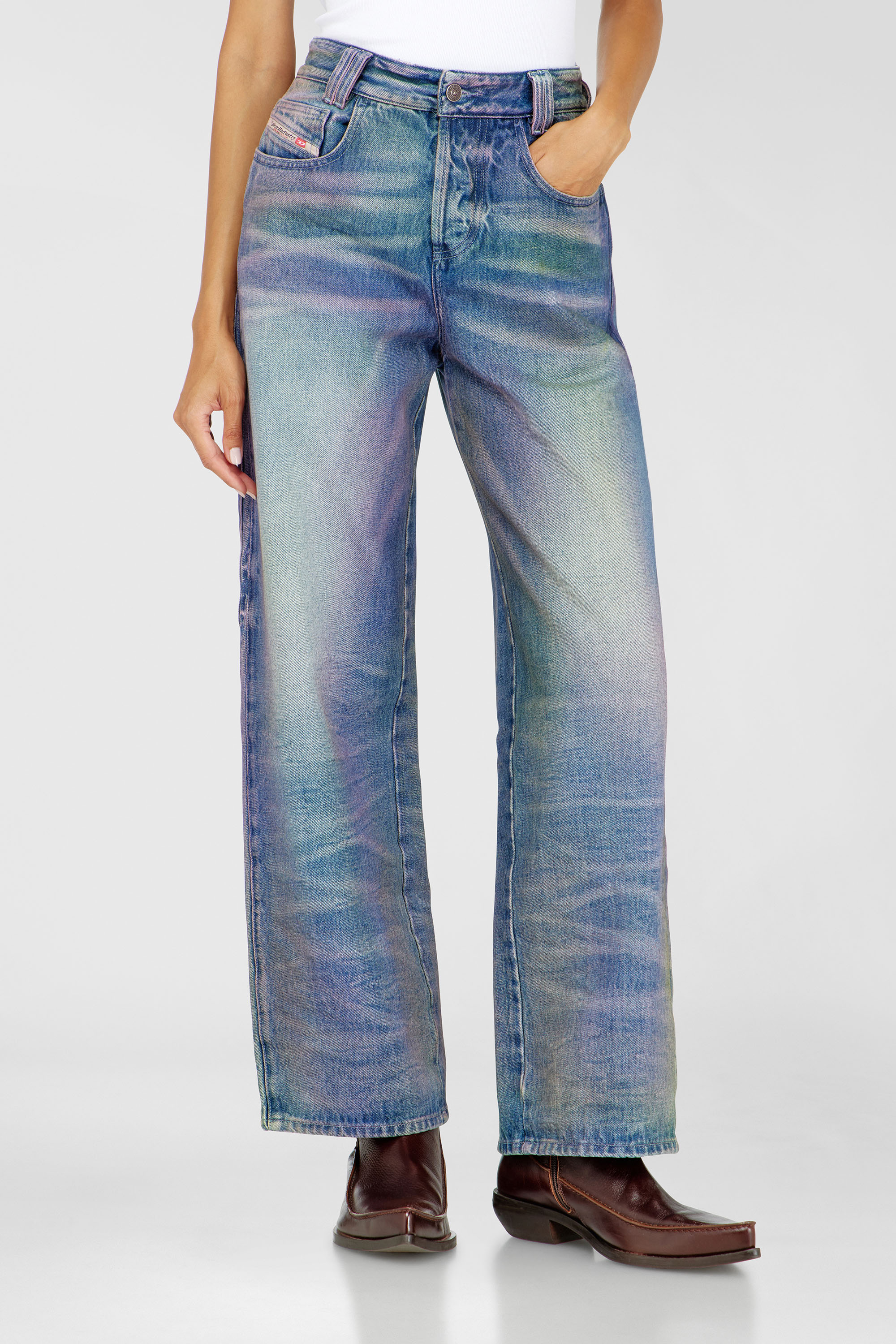 Diesel - Unisex's Relaxed Jeans 1982 D-Hakou 007FW, Medium blue - 6