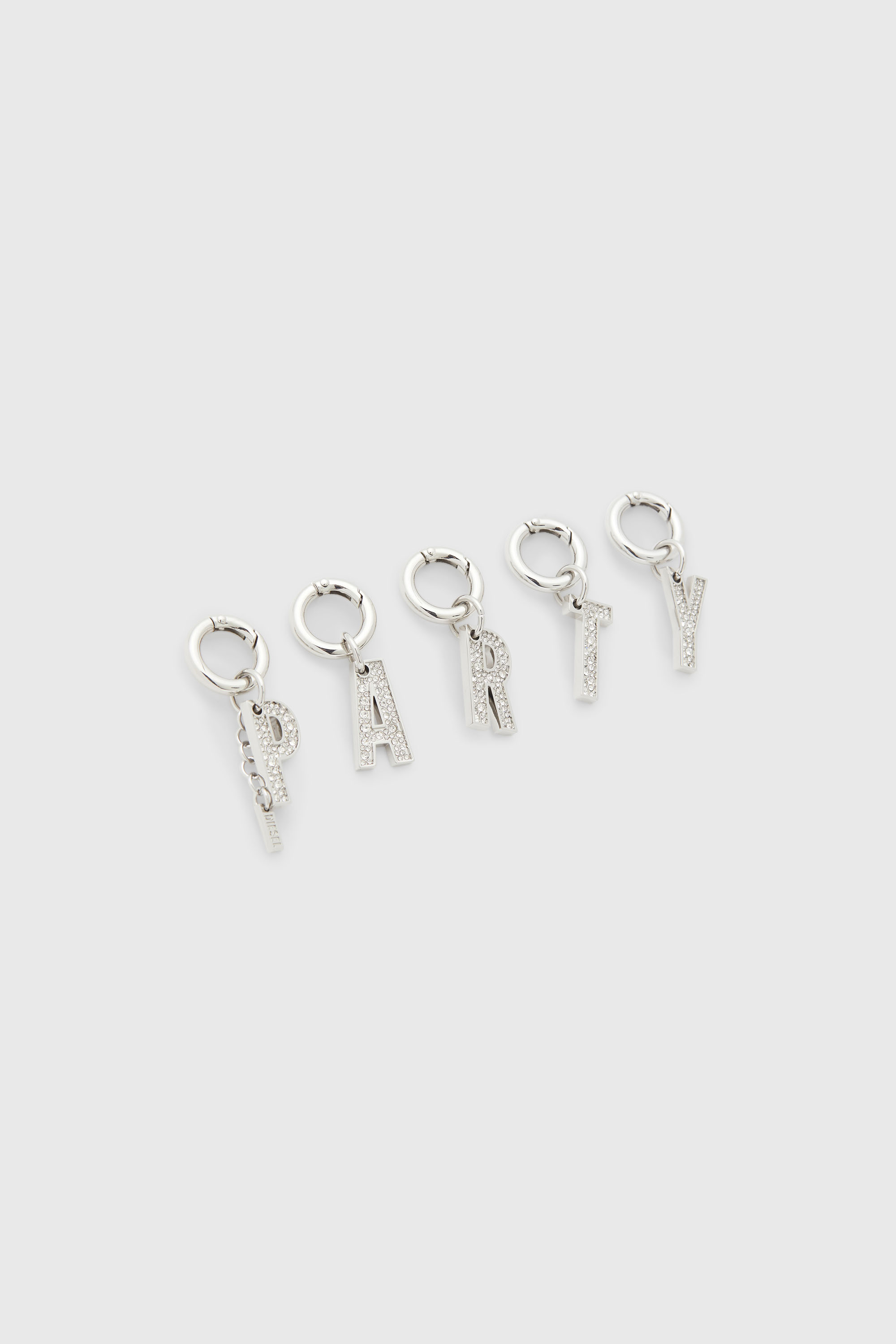 Diesel - CHARM-PARTY, Woman's Metal PARTY charms with rhinestones in Silver - 2