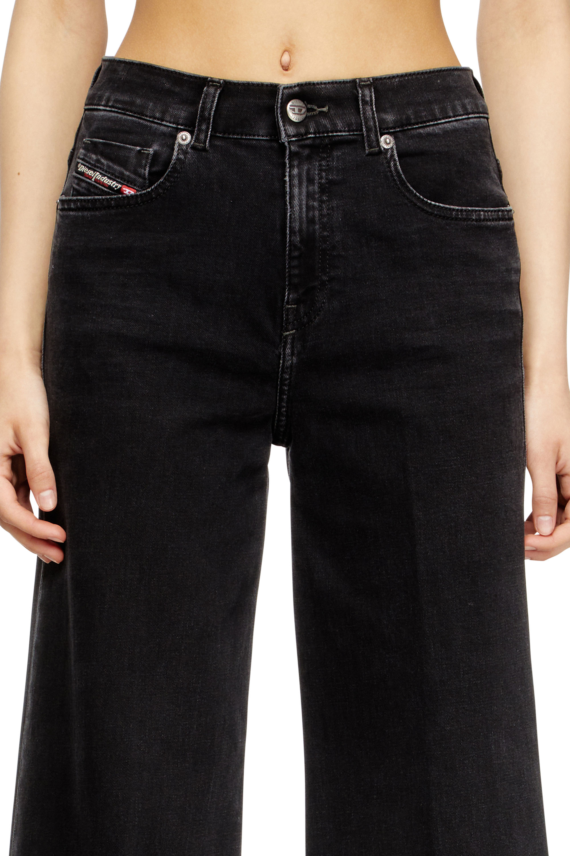 Flare Jeans 1978 D-Akemi 09M69, Black/Dark grey Diesel - Woman's Flare Jeans 1978 D-Akemi 09M69, Black/Dark grey - 5