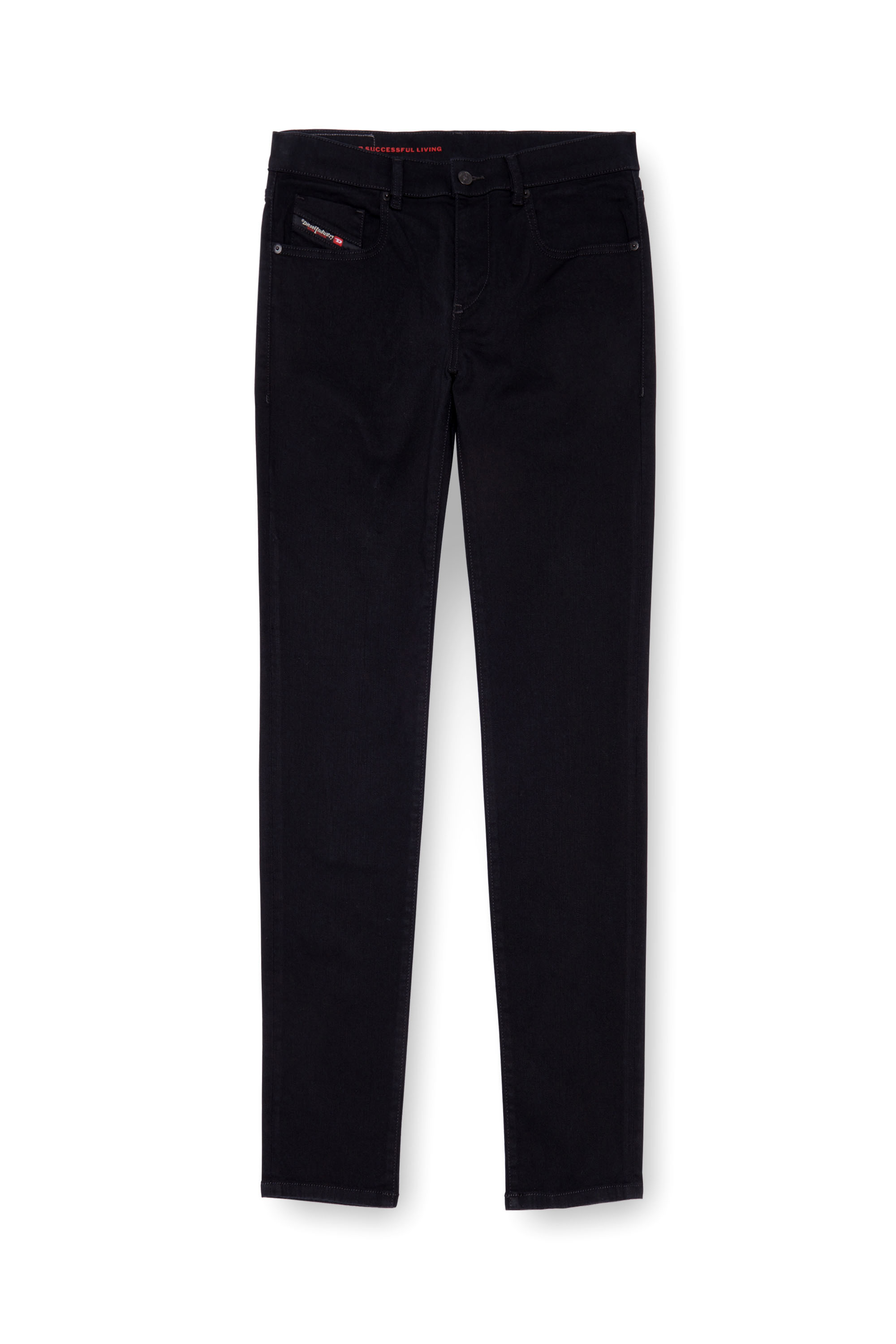 Slim Jeans 2019 D-Strukt 069YP, Black/Dark grey Diesel - Man's Slim Jeans 2019 D-Strukt 069YP, Black/Dark grey - 2