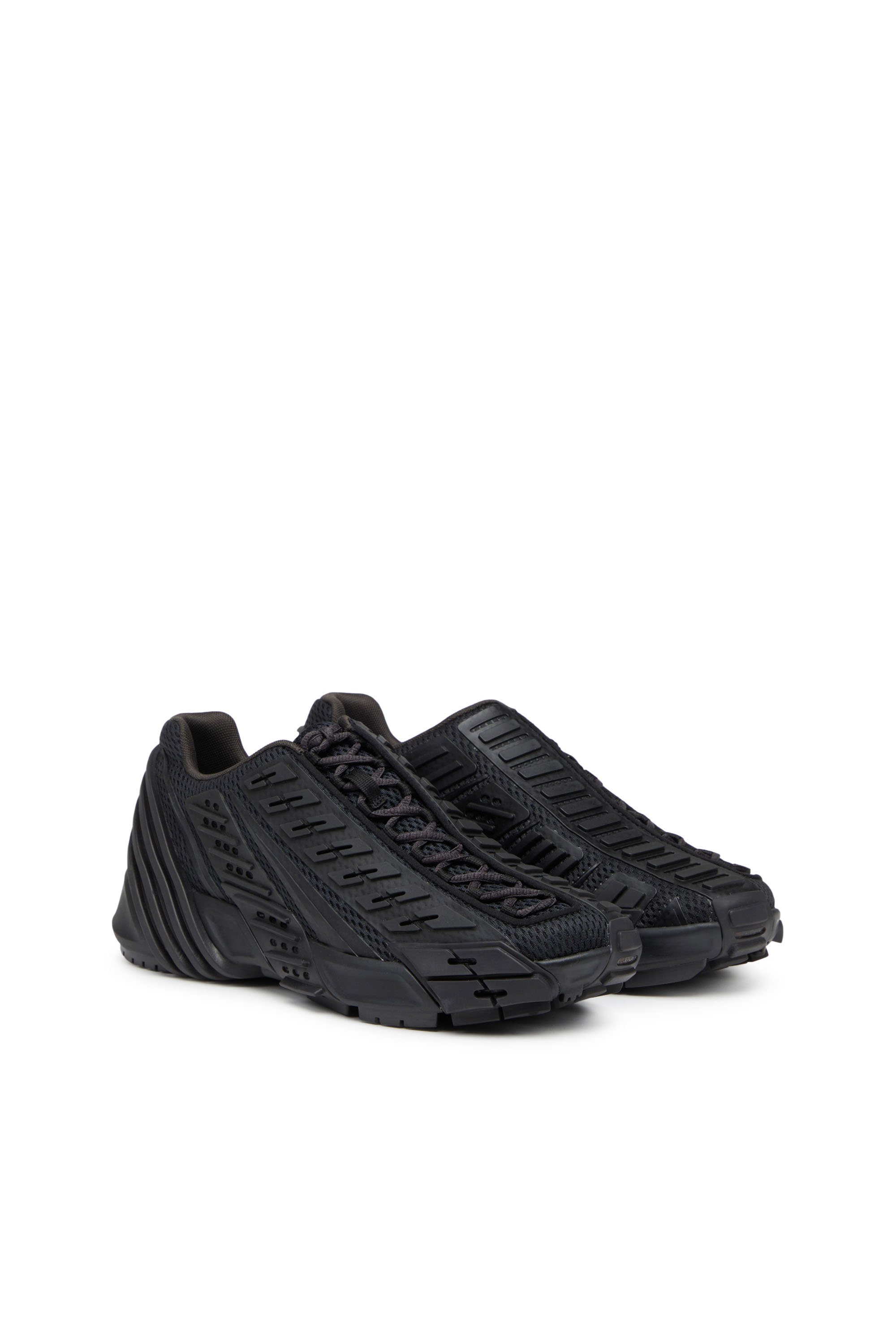 Diesel - S-PROTOTYPE V2, Man's S-Prototype V2 - Sneakers in mesh and rubber in Black - 2