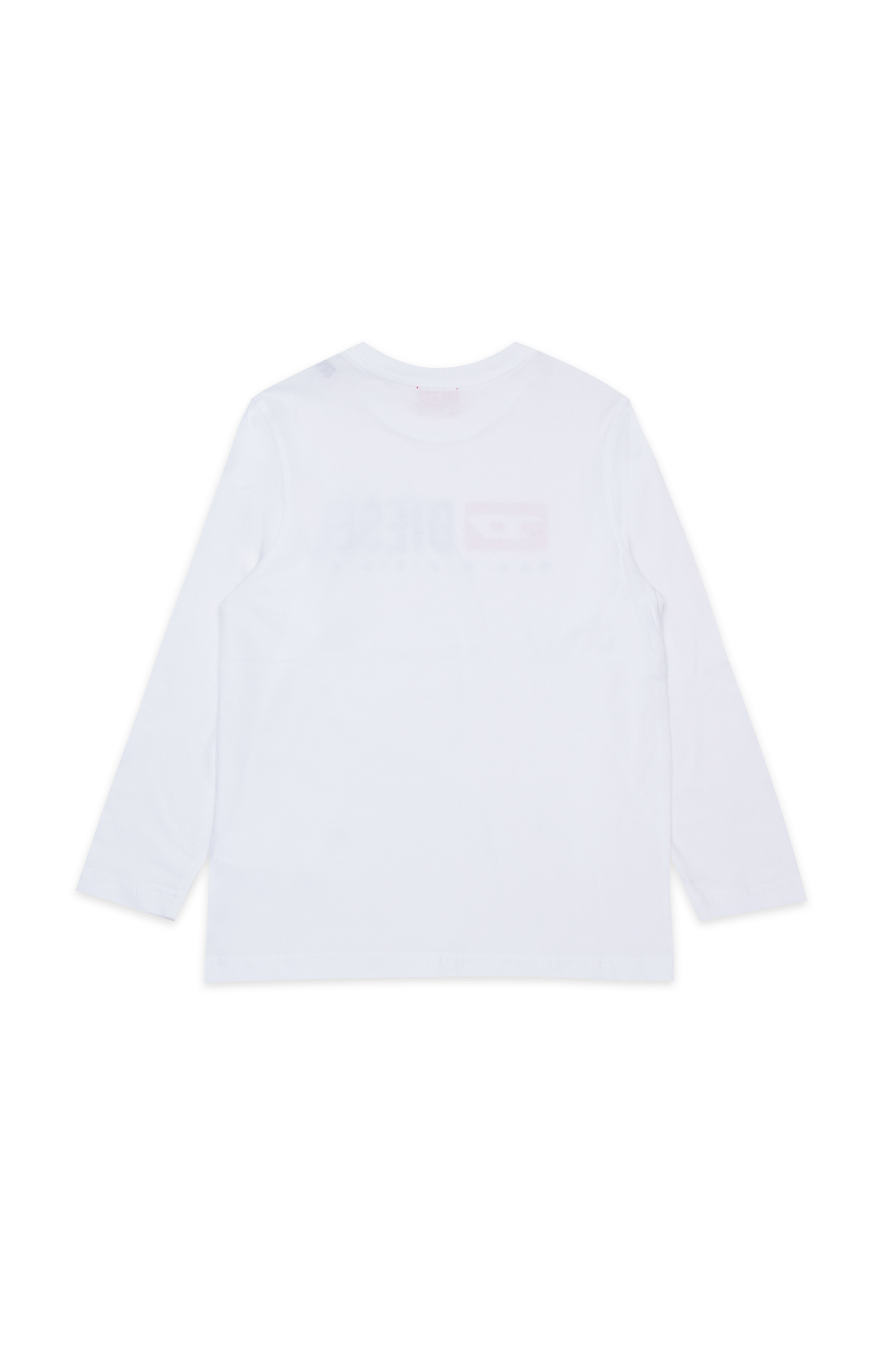Diesel - TDROPS, Man's Cotton crew neck T-shirt with logo print in White - 2