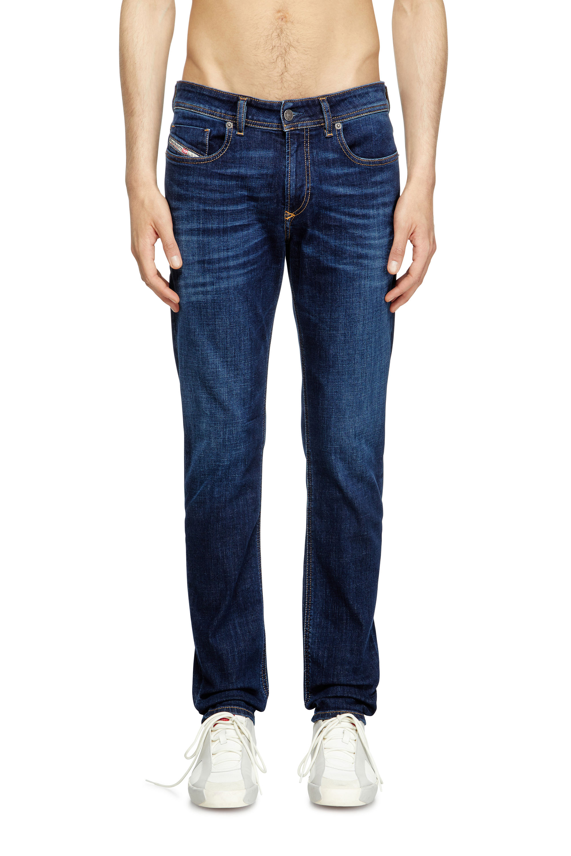 Skinny Jeans 1979 Sleenker 09J17, Dark Blue Diesel - Man's Skinny Jeans 1979 Sleenker 09J17, Dark Blue - 3