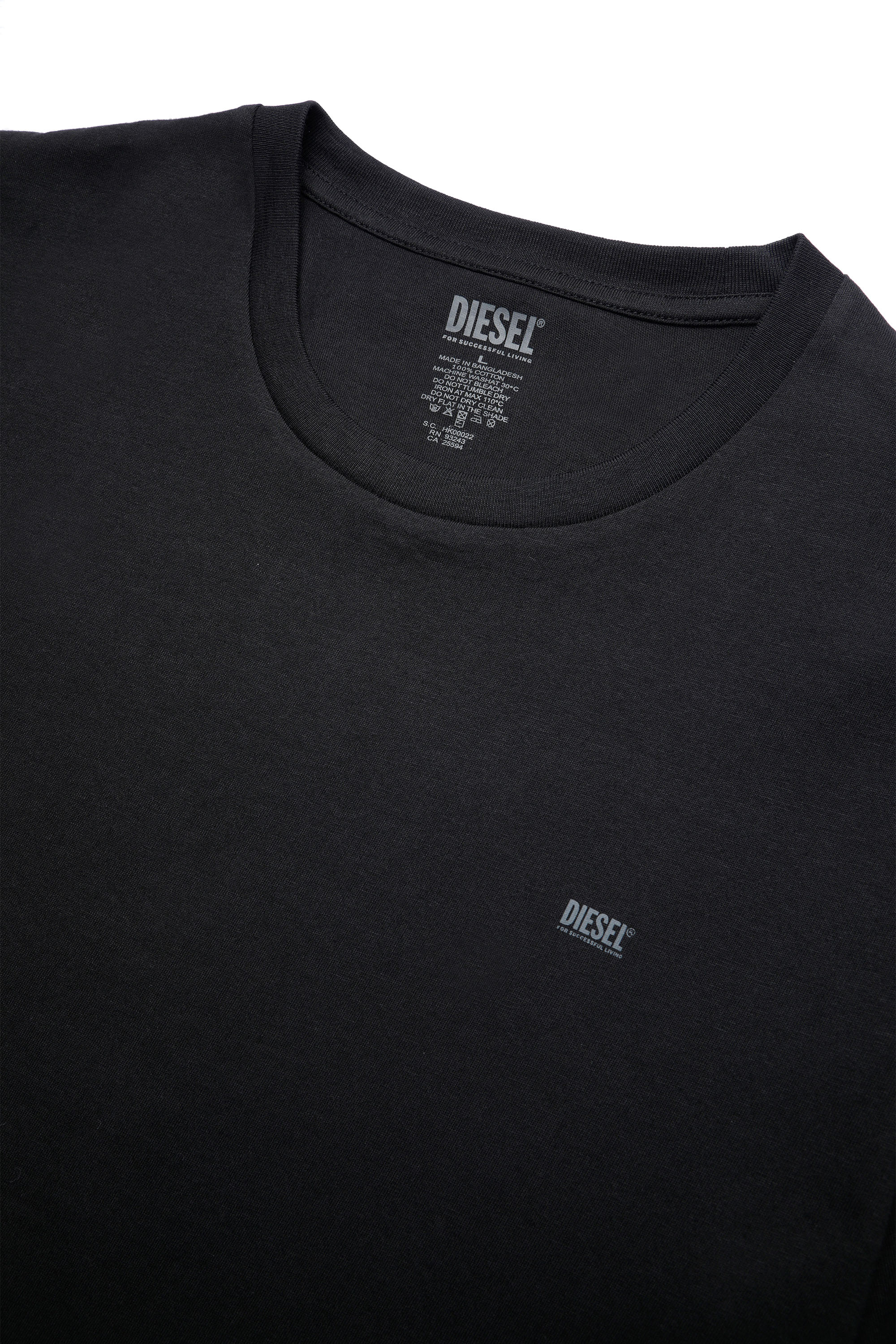 Diesel - UMTEE-RANDAL-TUBE-TWOPACK, Black - Image 4