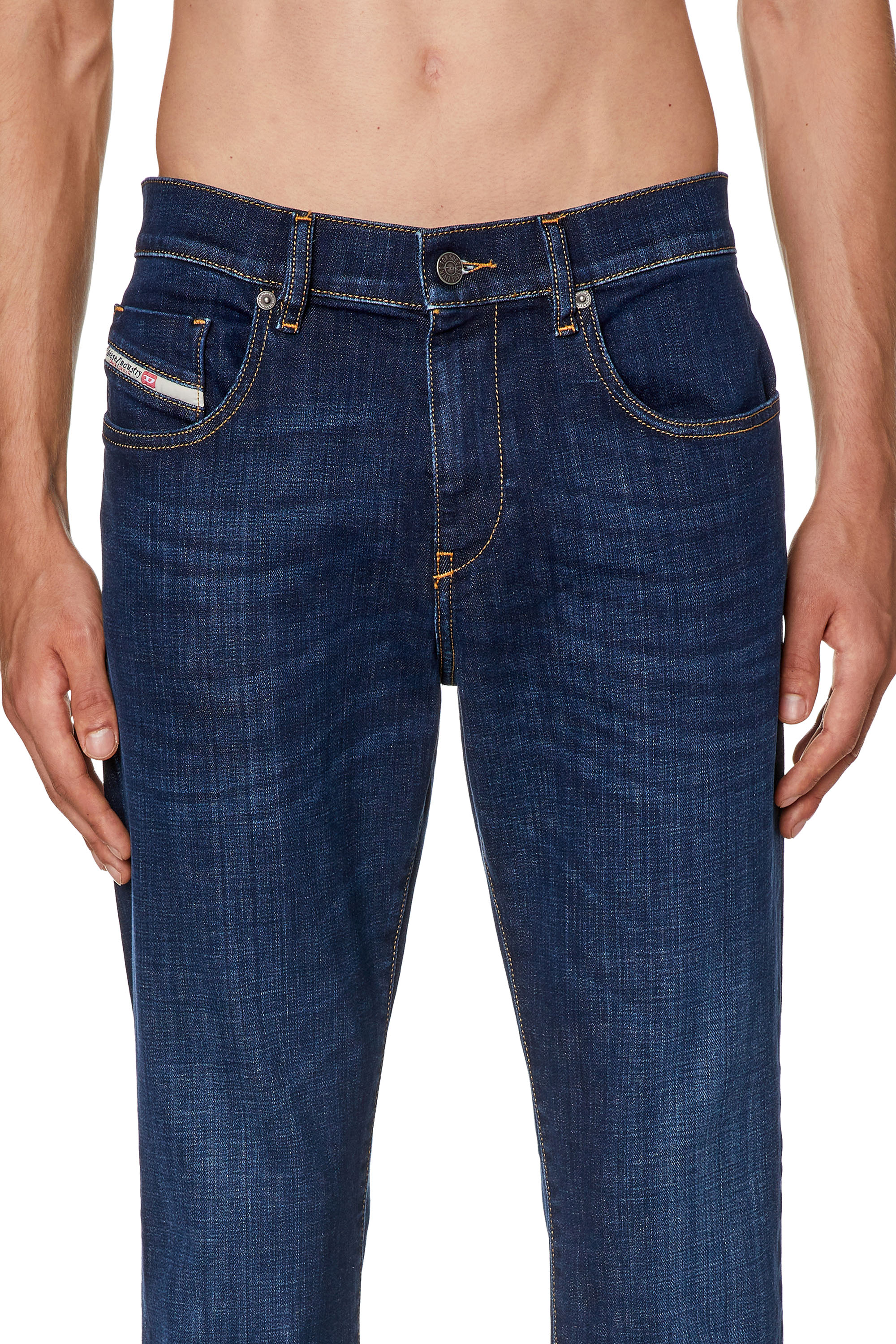 Diesel - Slim Jeans 2019 D-Strukt 09F89, Dark Blue - Image 3