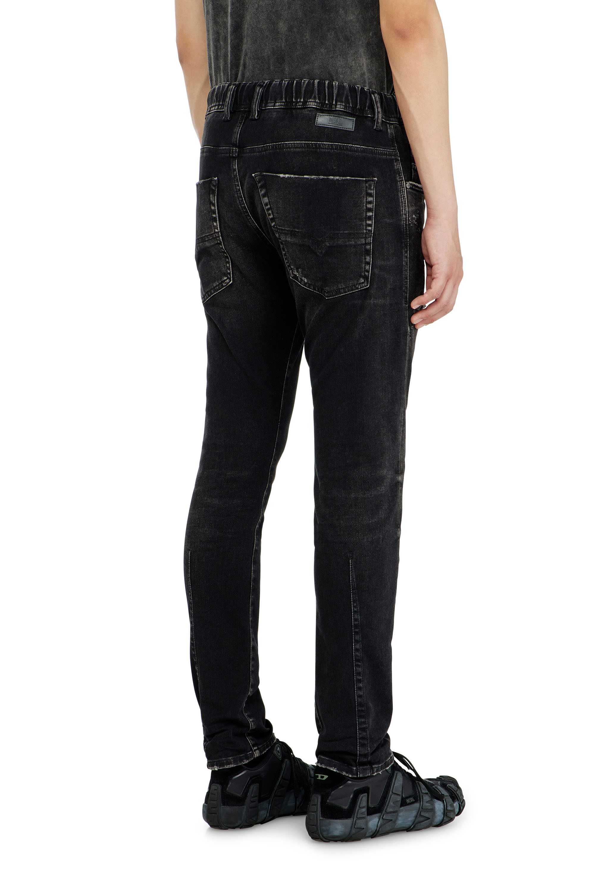 Diesel - Man's Regular 2030 D-Krooley Joggjeans&reg; 09Q22, Black/Dark grey - 4