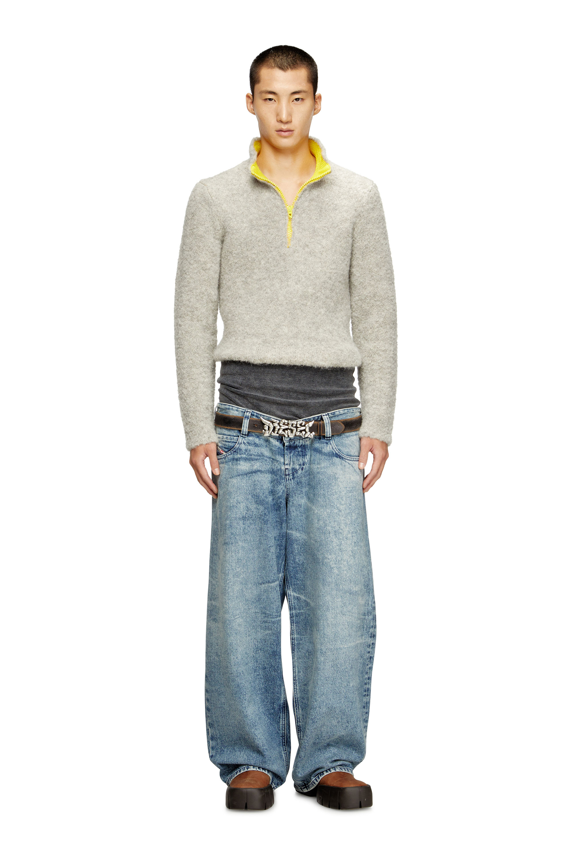 Diesel - Man's Relaxed Jeans D-Eni 09N97, Medium blue - 1