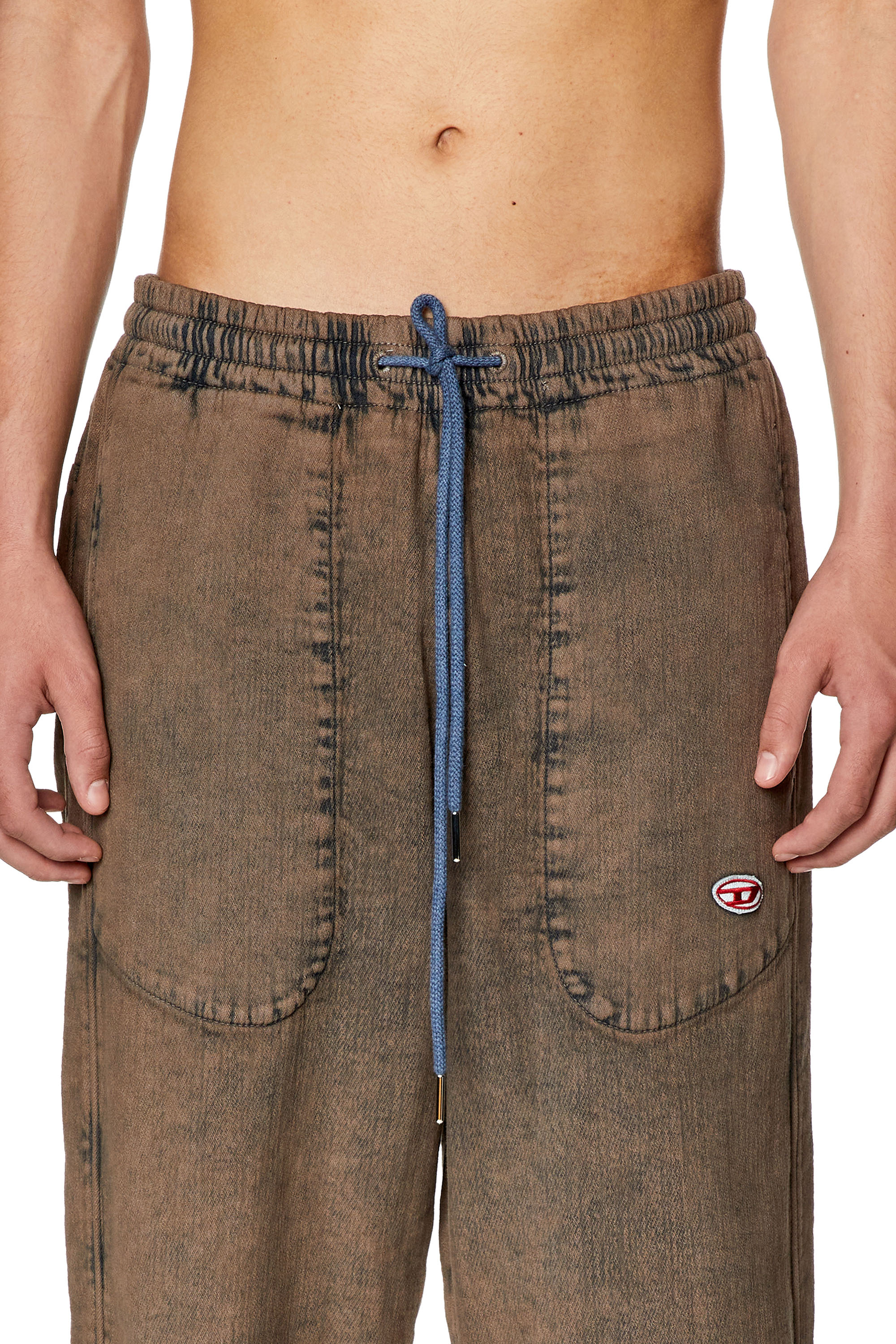 Diesel - Straight D-Martians Track Denim 09H04, Light Brown - Image 3