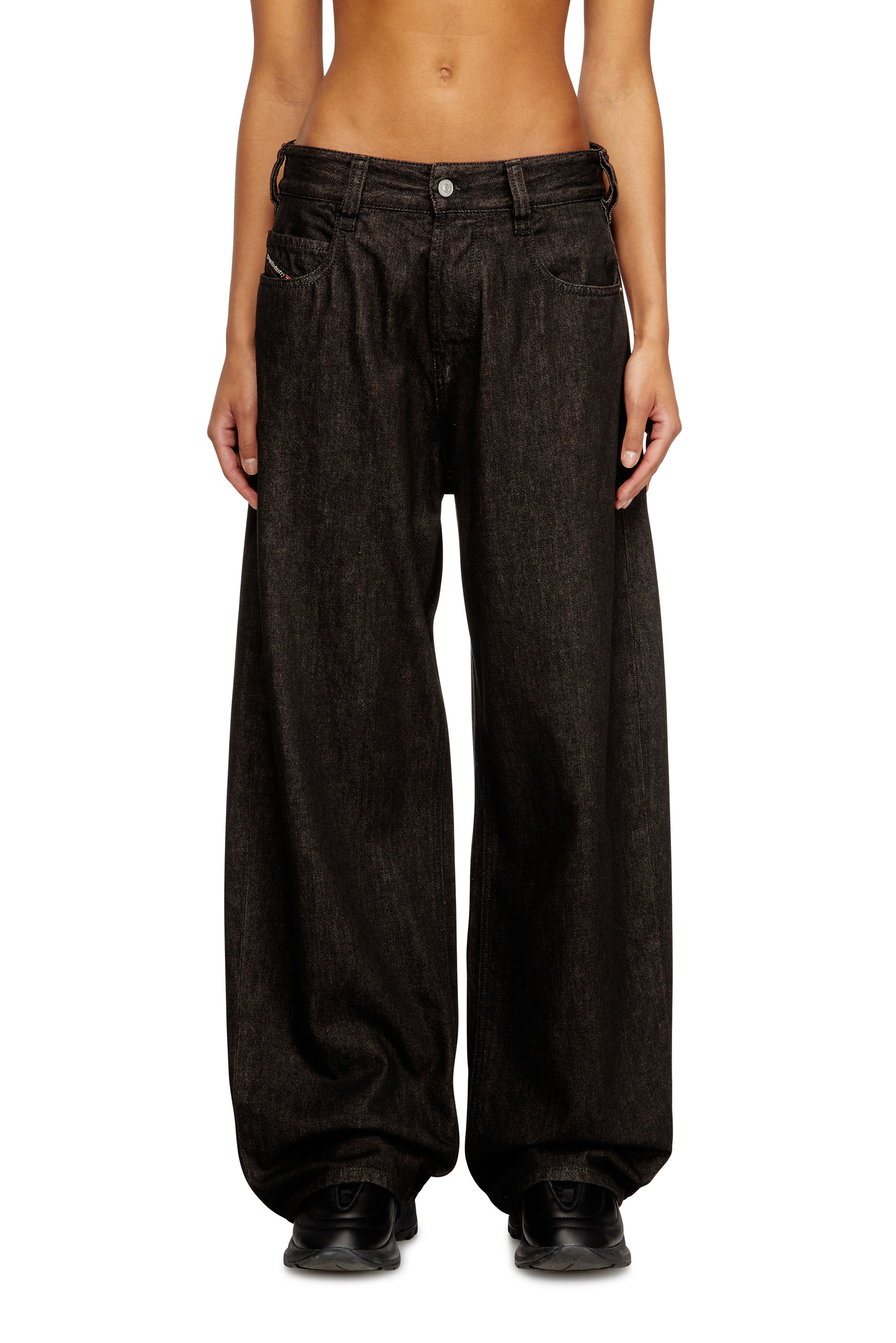 Diesel - Unisex's Relaxed Jeans 1997 D-Enim 09N25, Black/Dark grey - 4