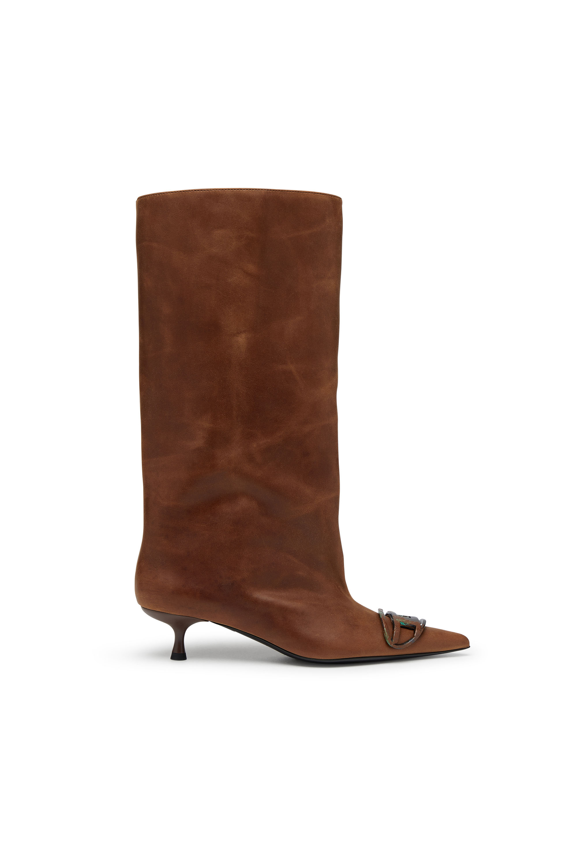 D-VENUS 40 KB TUBE, Brown Diesel - D-VENUS 40 KB TUBE, Woman's D-Venus-Knee-high boots in oiled leather in Brown - 1