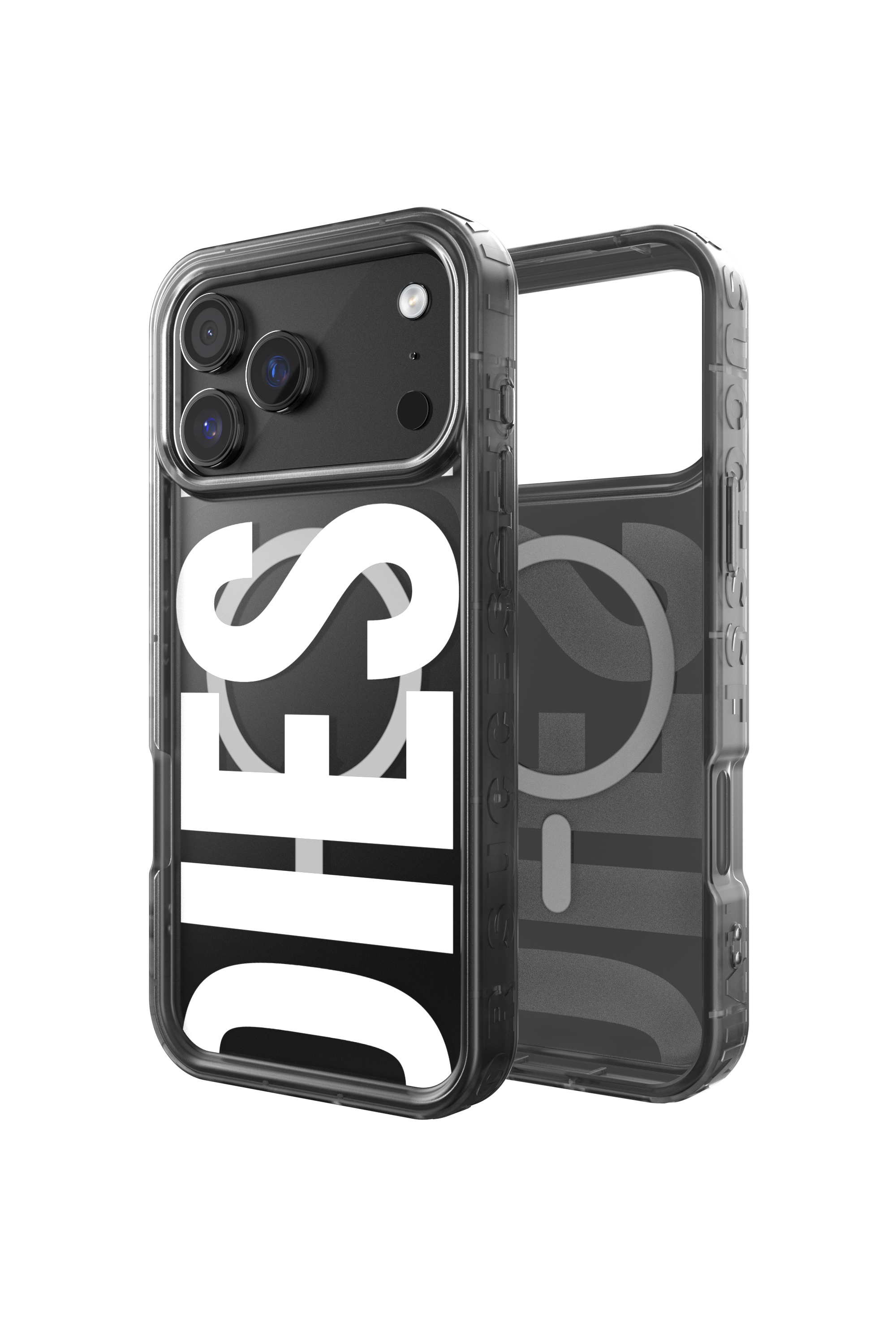 Diesel - 60438 MOULDED CASE, Unisex's Biscotto bumper case with magsafe for iPhone 17 Pro Max in Black - 1