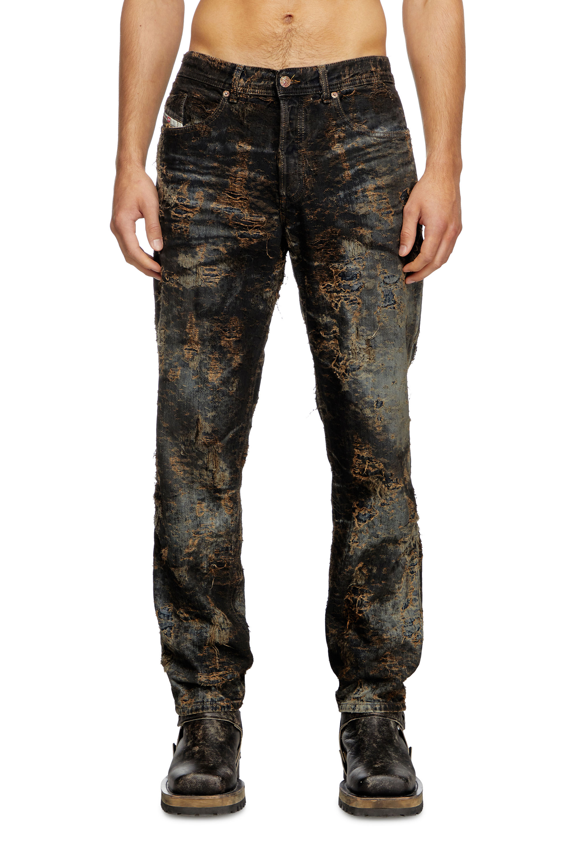 Diesel - Man's Regular Jeans 2023 D-Finitive 0ABCW, Black/Dark grey - 1