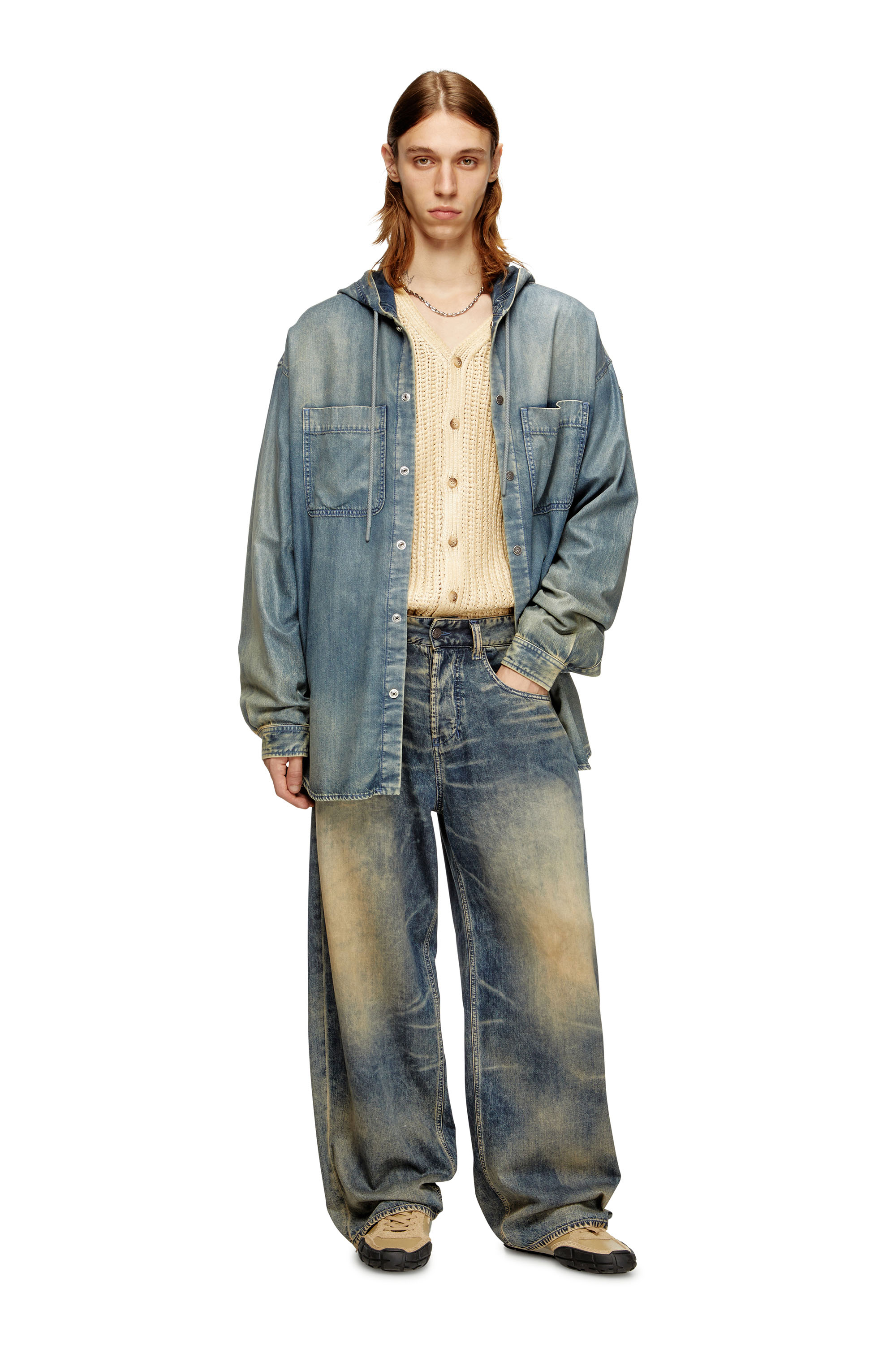 Diesel - Man's Relaxed Jeans 1997 D-Enim-M 0CEBB, Medium blue - 1