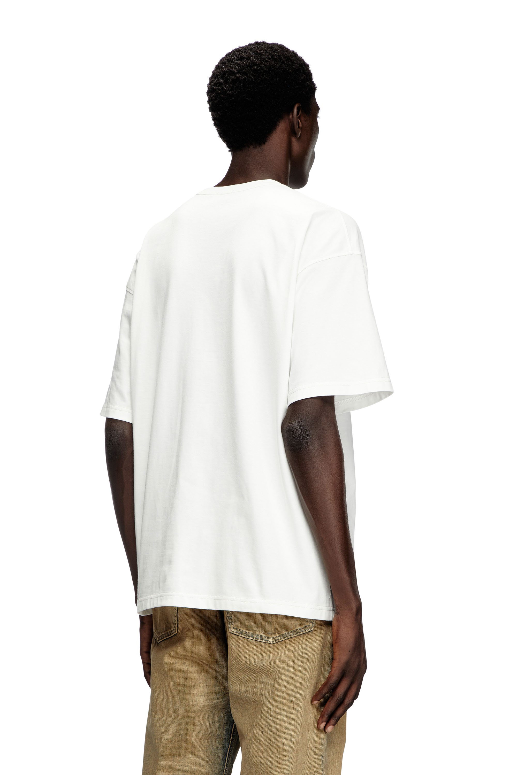 Diesel - T-BOXT-R14, Man's T-shirt with slogan print in White - 4