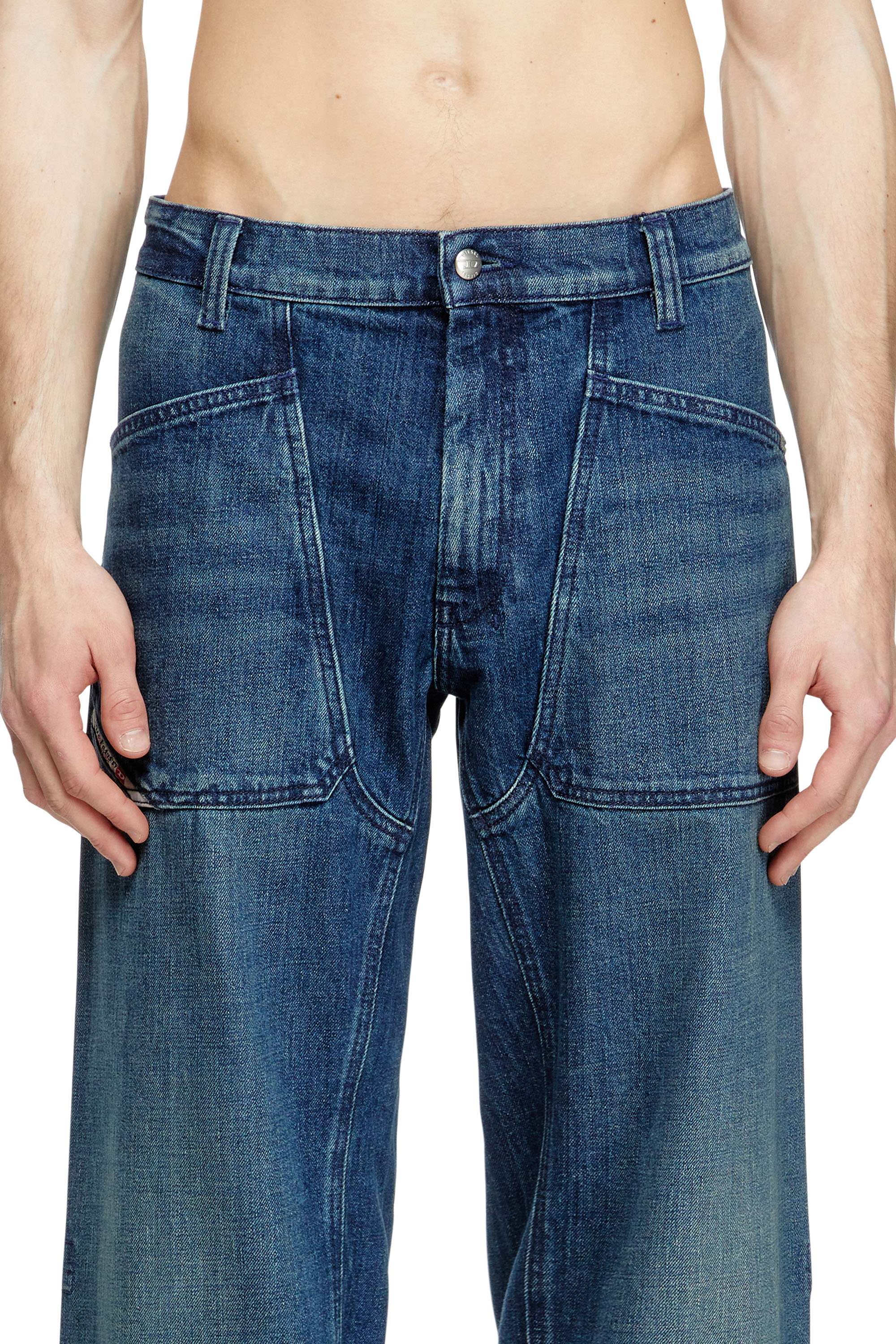 Men's Relaxed Jeans | Dark Blue | Diesel D-Zeta