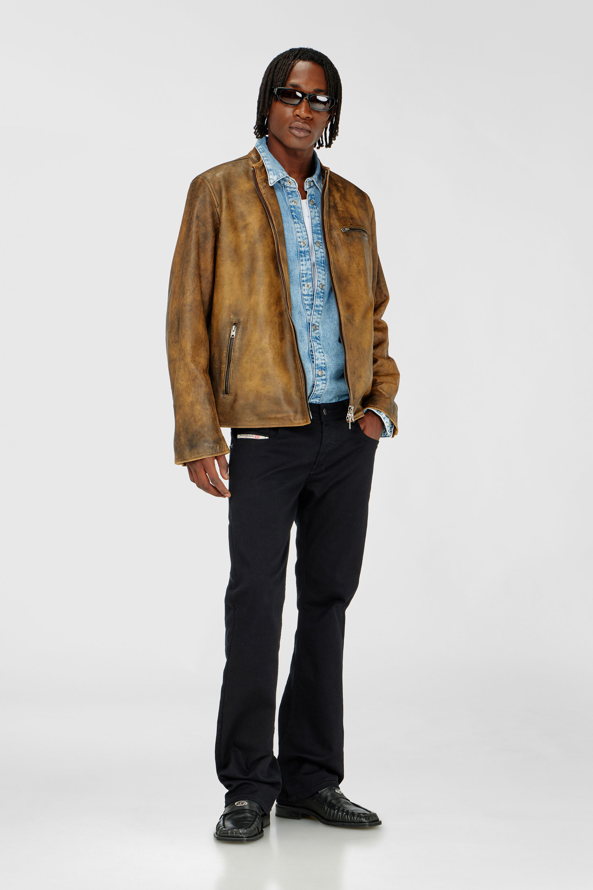 Diesel - Man's Bootcut Jeans 2007 Zatiny 0688H, Black/Dark grey - 1