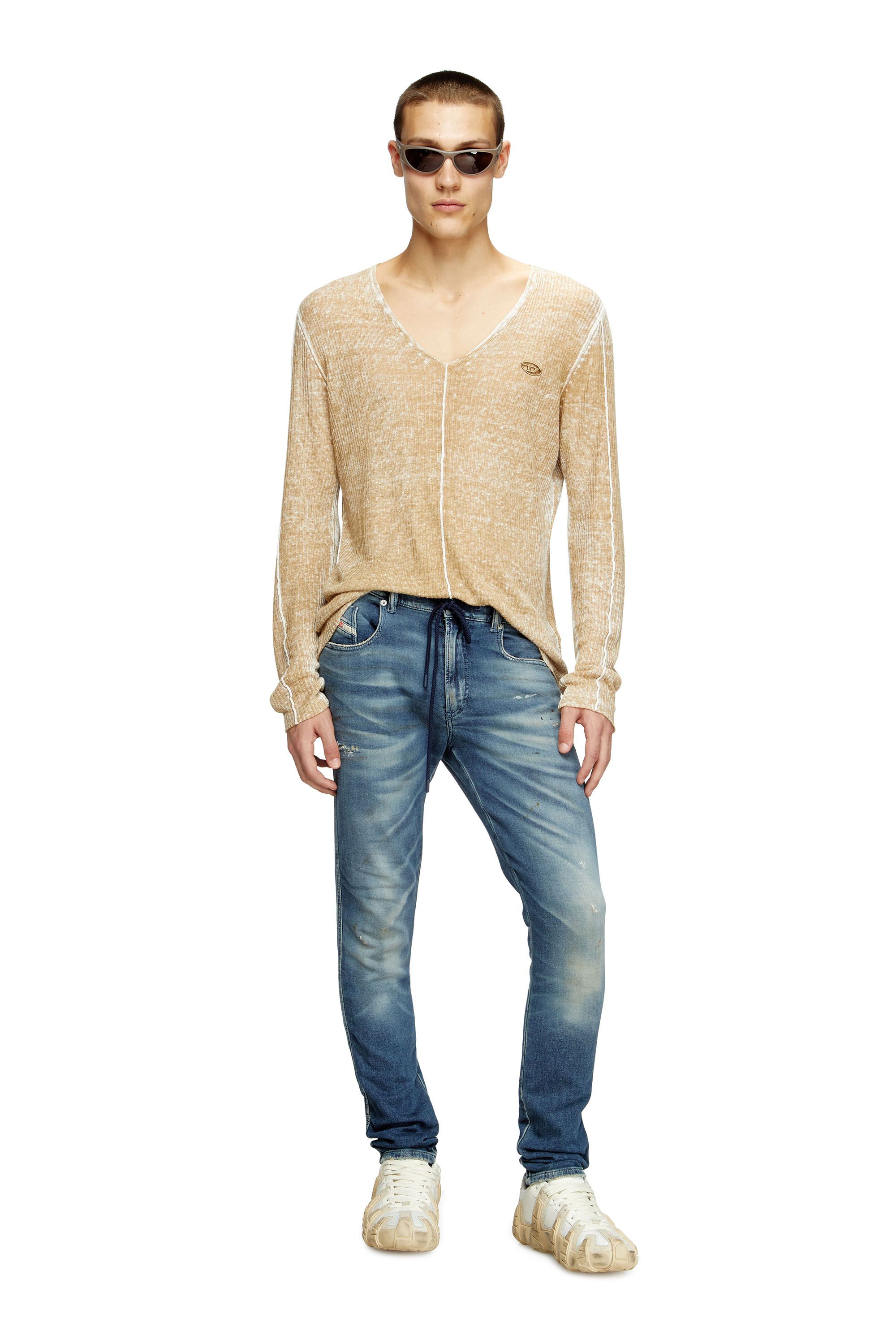 Diesel - Man's Slim 2062 D-Strukt Joggjeans® 068RY, Dark Blue - 2