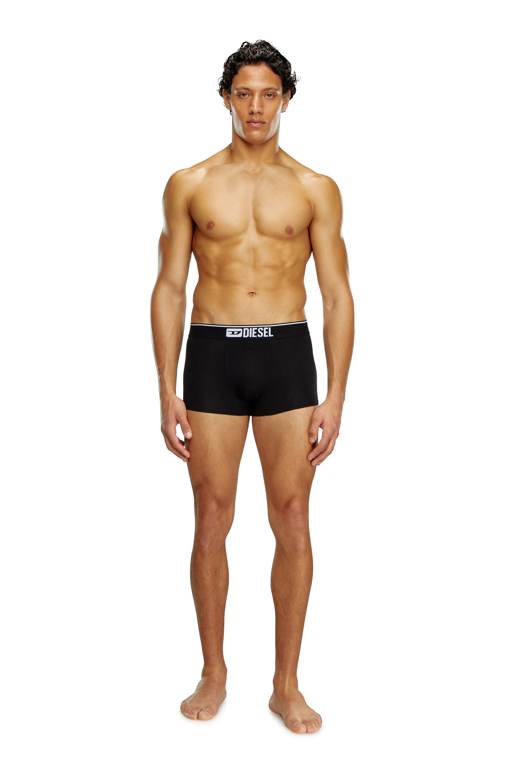 Diesel - UMBX-DAMIENTHREEPACK, Man's Three-pack of plain boxer briefs in Black - 4