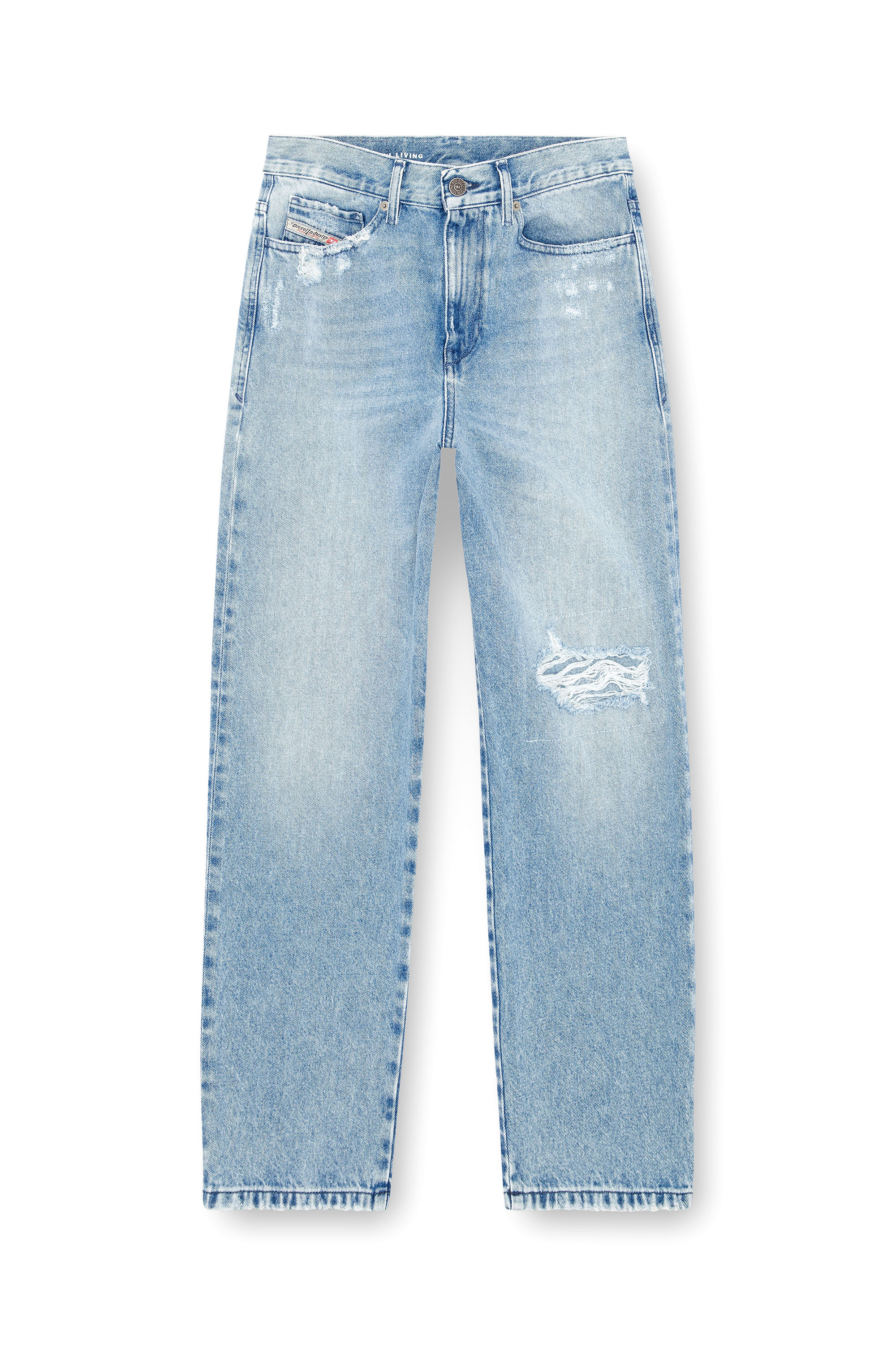 Diesel - Woman Boyfriend Jeans 2016 D-Air 09J80, Light Blue - Image 3