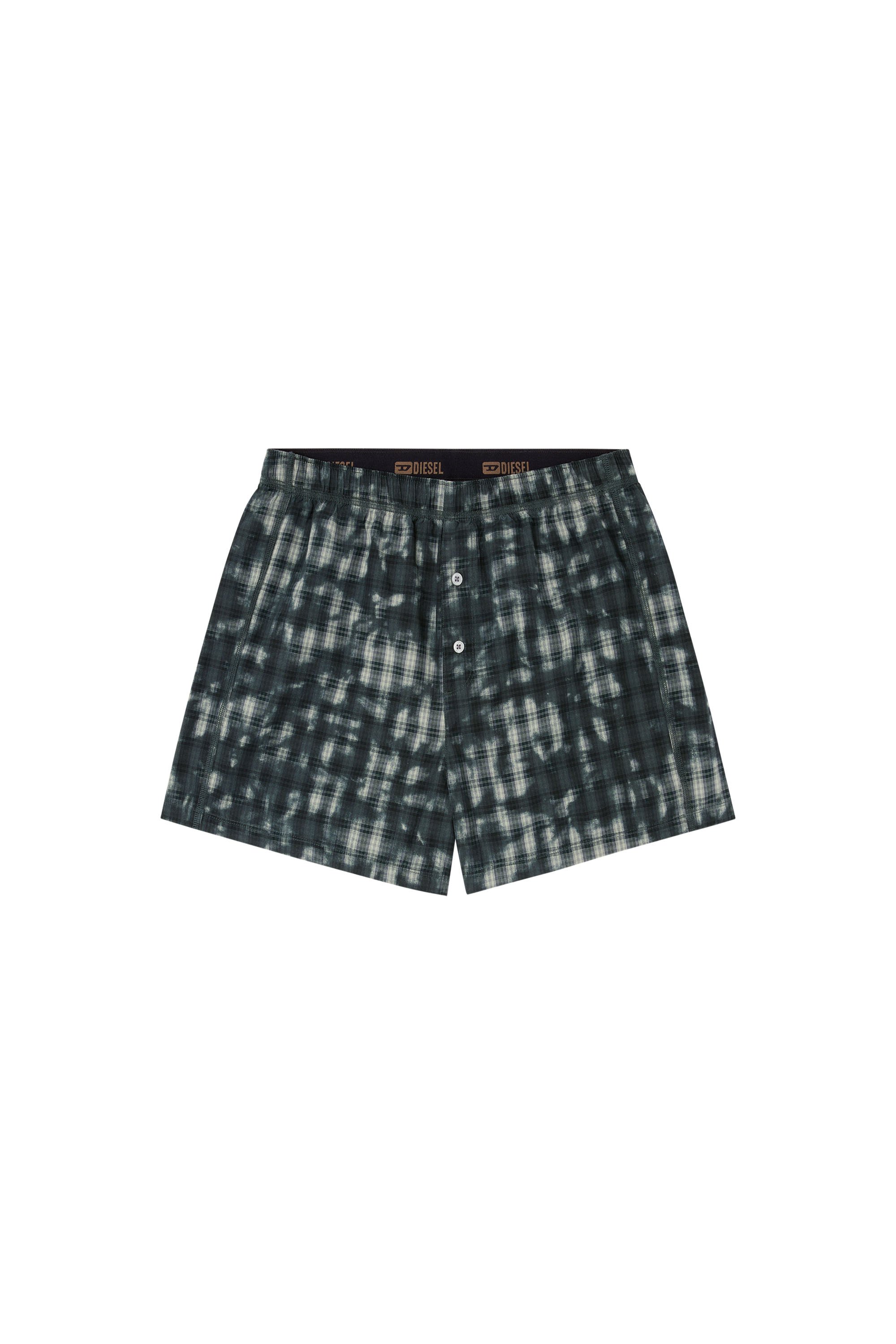 Diesel - STARK-UTLT, Unisex's Boxers with check print in Dark Green - 6