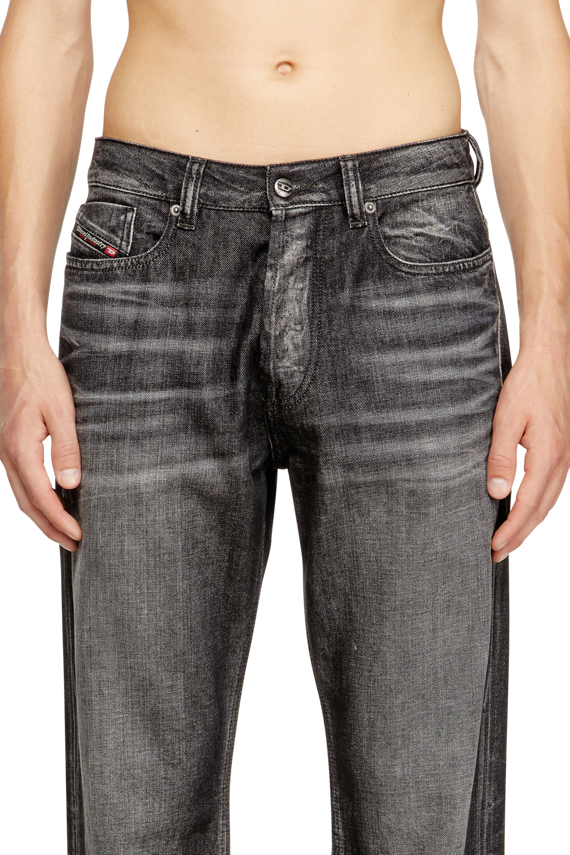 Diesel - Man's Relaxed Jeans 1980 D-Eeper 09M63, Black/Dark grey - 4