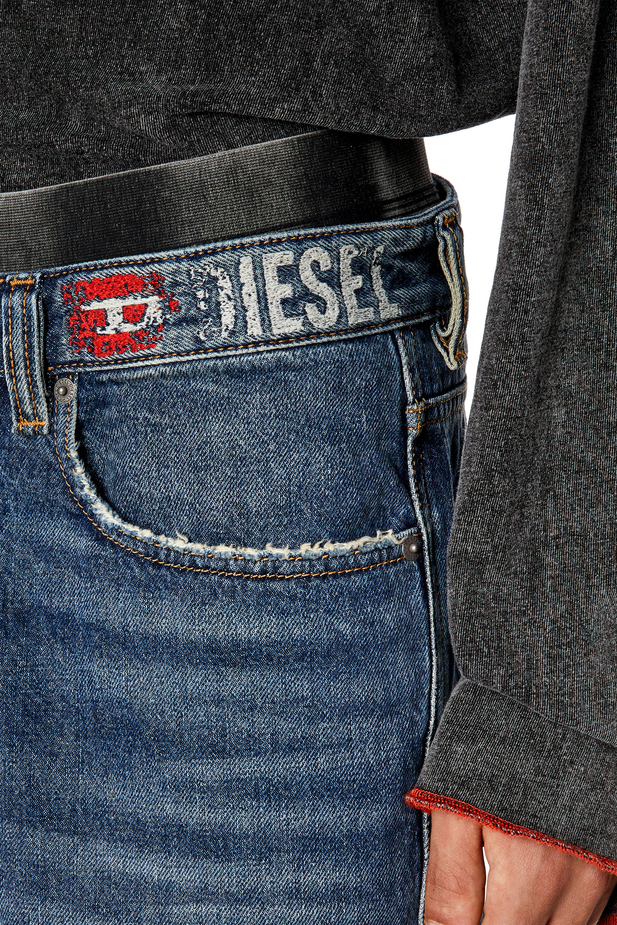Diesel - Straight Jeans 2010 D-Macs 09H02, Medium blue - Image 3