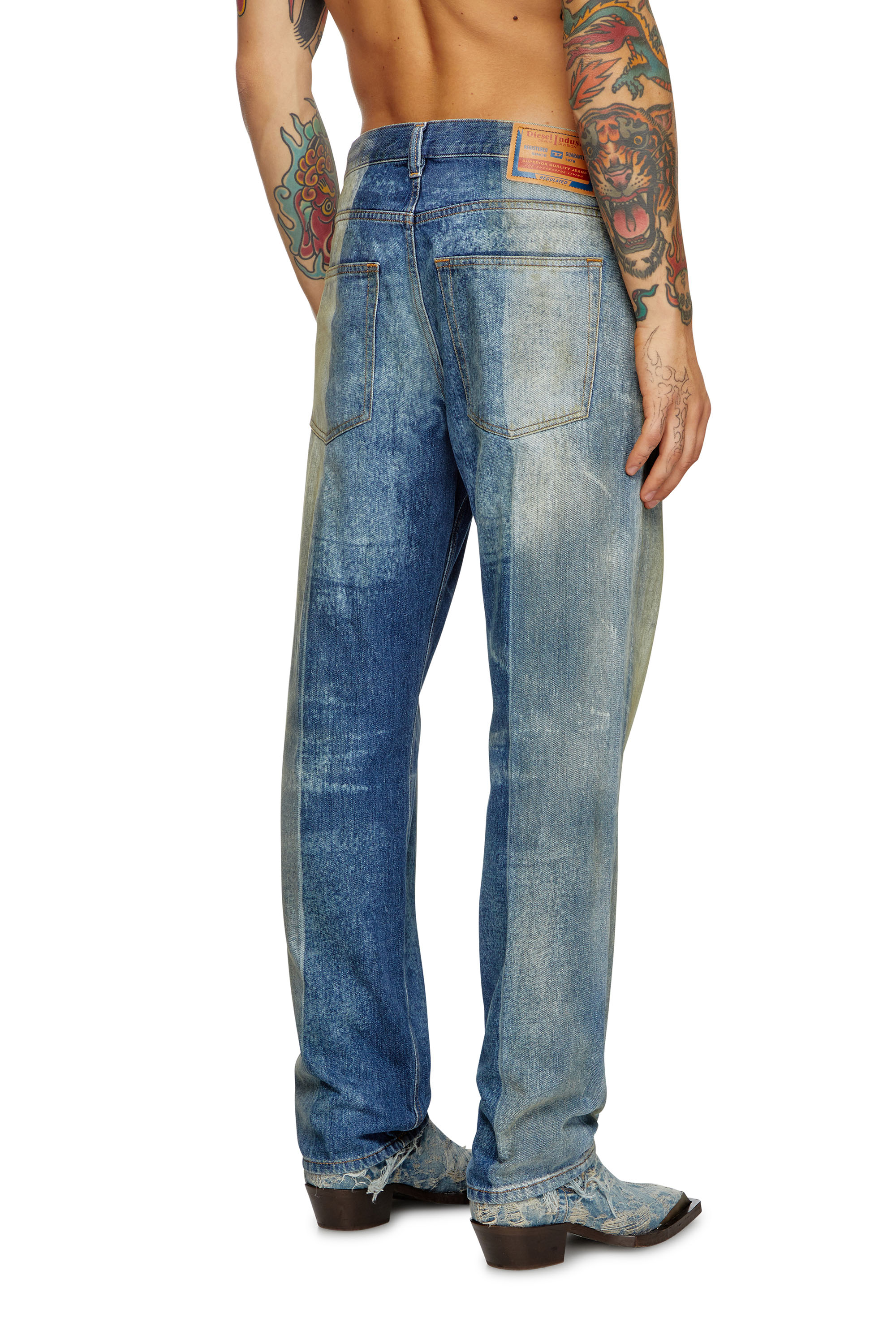 Diesel - Man's Straight Jeans 2010 D-Macs 09L04, Medium blue - 3