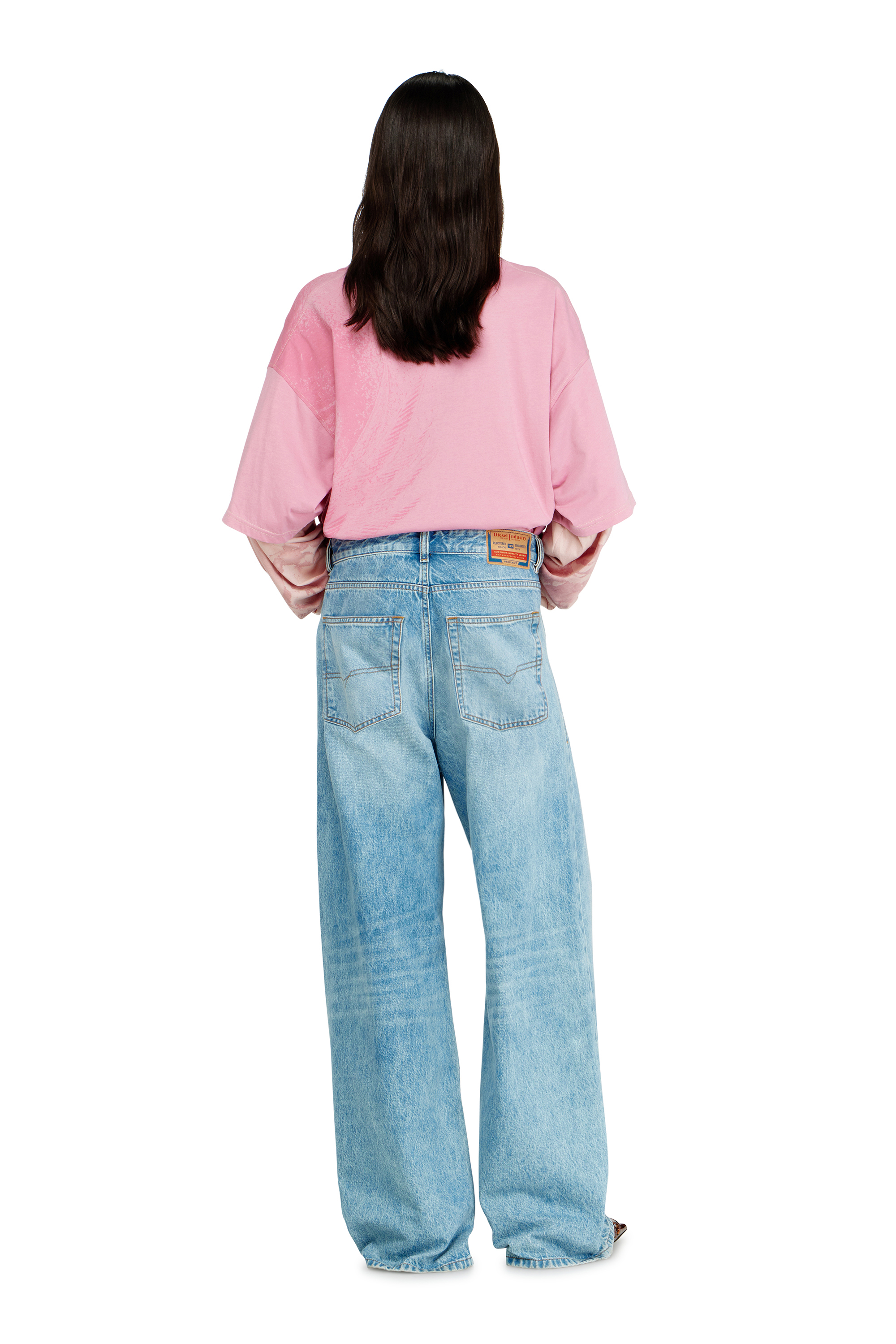 Diesel - Unisex's Relaxed Jeans 1996 D-Sire 09I29, Light Blue - 3