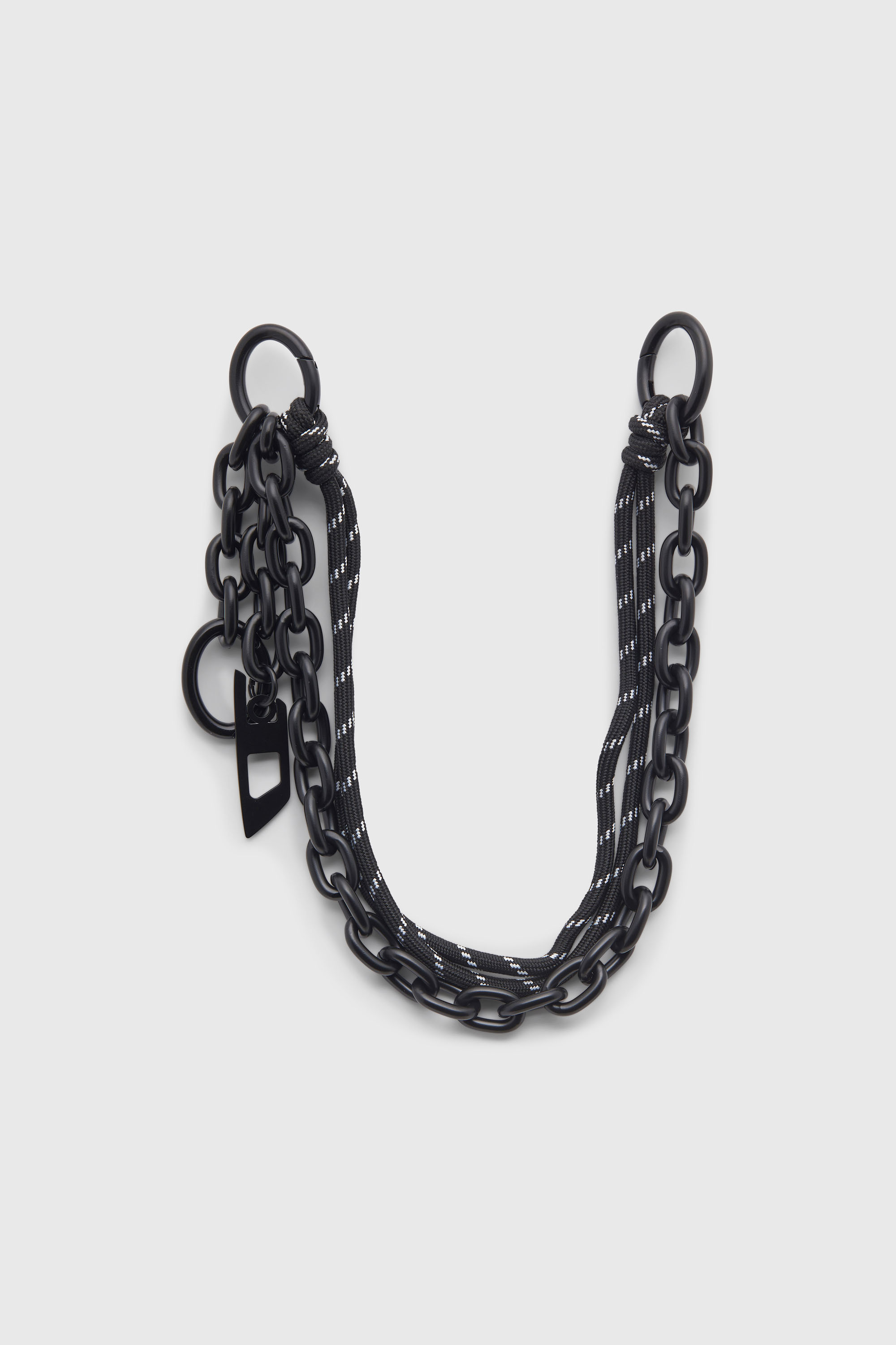 Diesel - CHAIN-D L, Unisex's Charm in chain and rope in Black - 1