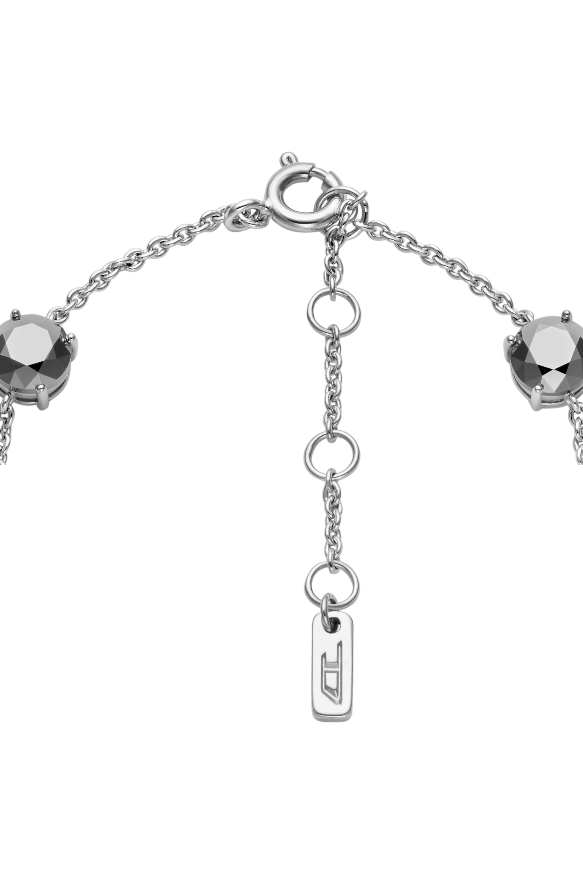 Diesel - DL1358040 STERLING SILVER JEWEL, Unisex's Sterling Silver Chain Bracelet in Silver - 2