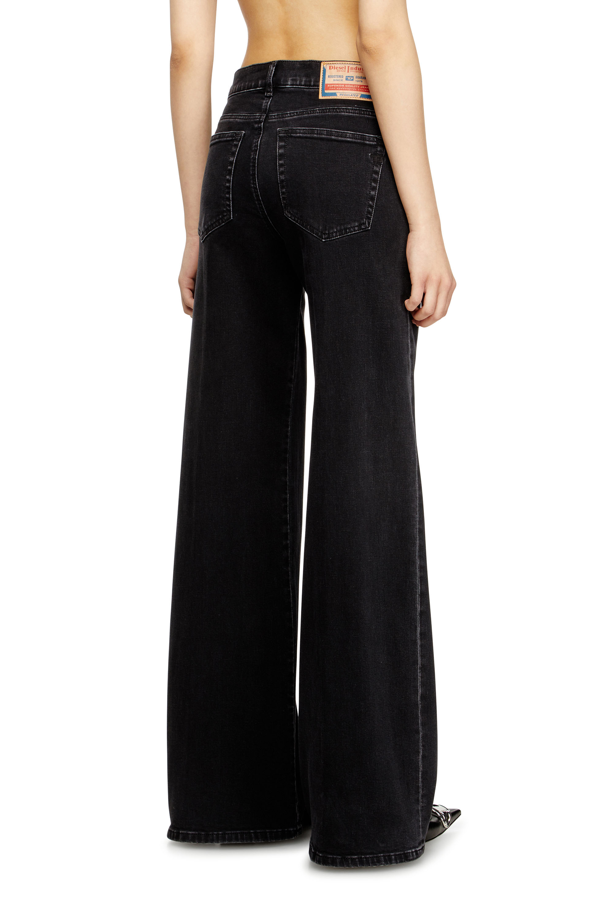 Diesel - Woman's Flare Jeans 1978 D-Akemi 09M69, Black/Dark grey - 4