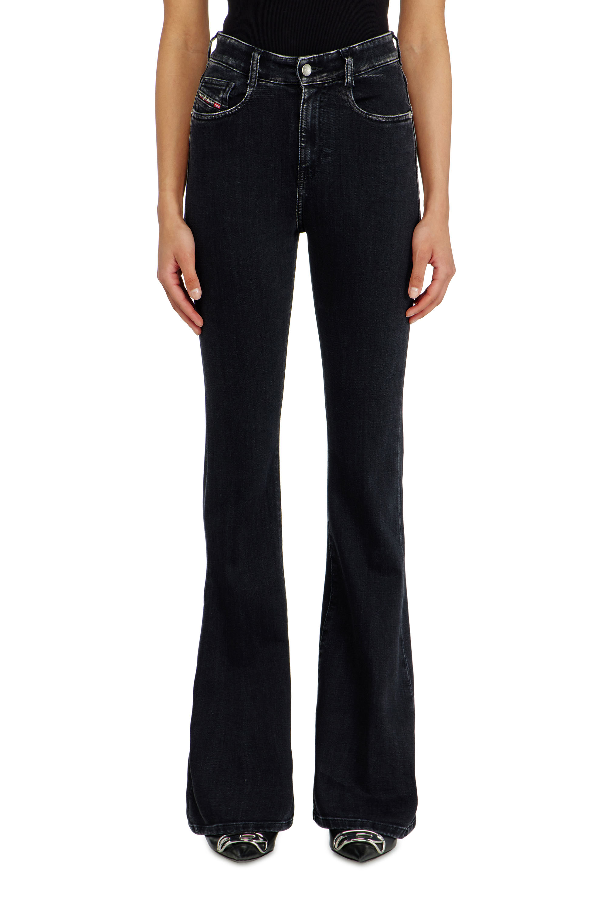 Diesel - Woman's Bootcut Jeans 1973 D-Partt 09P75, Black/Dark grey - 4