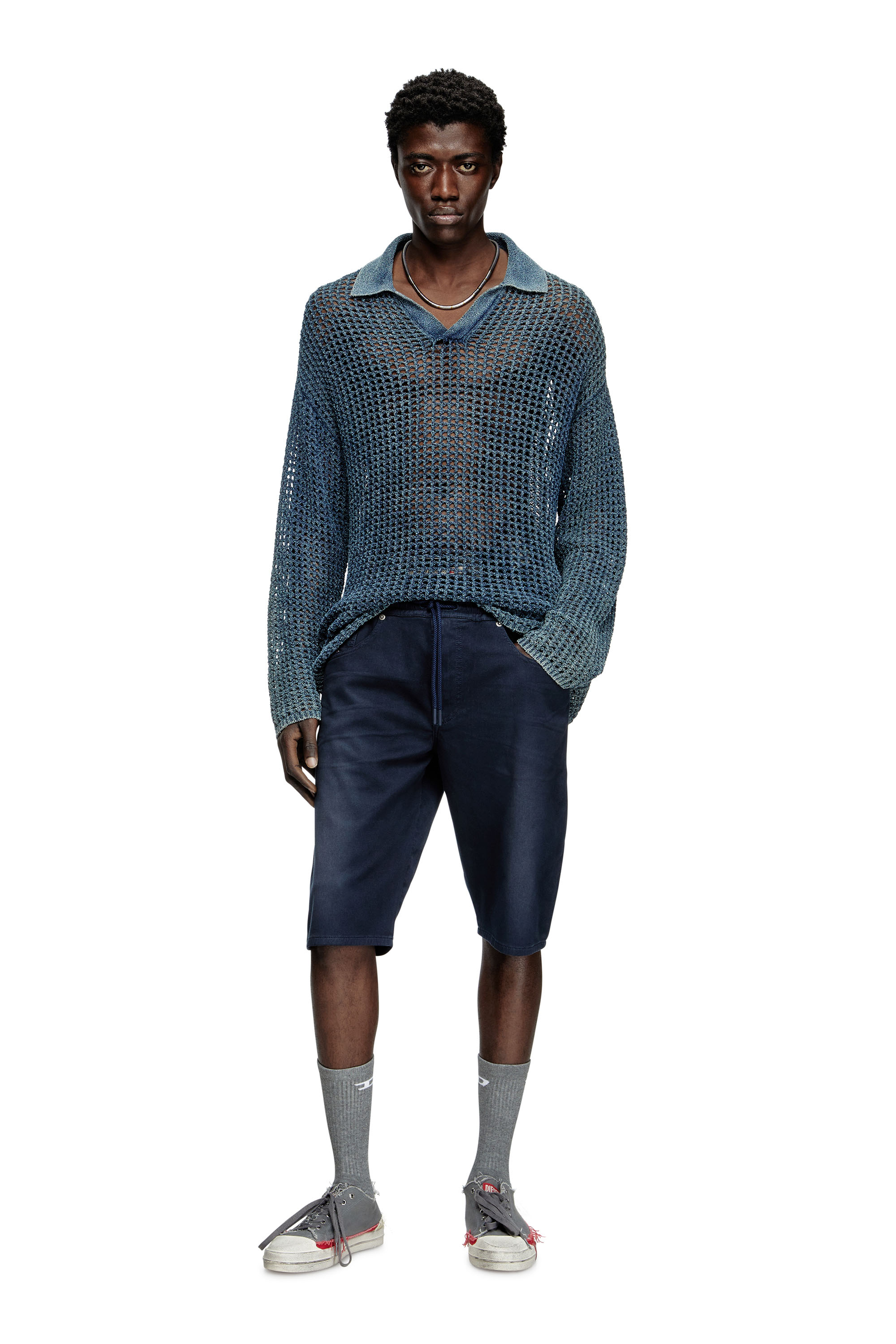 Diesel - 2033 D-KROOLEY-SHORT JOGG, Man's Chino shorts in JoggJeans in null - 2