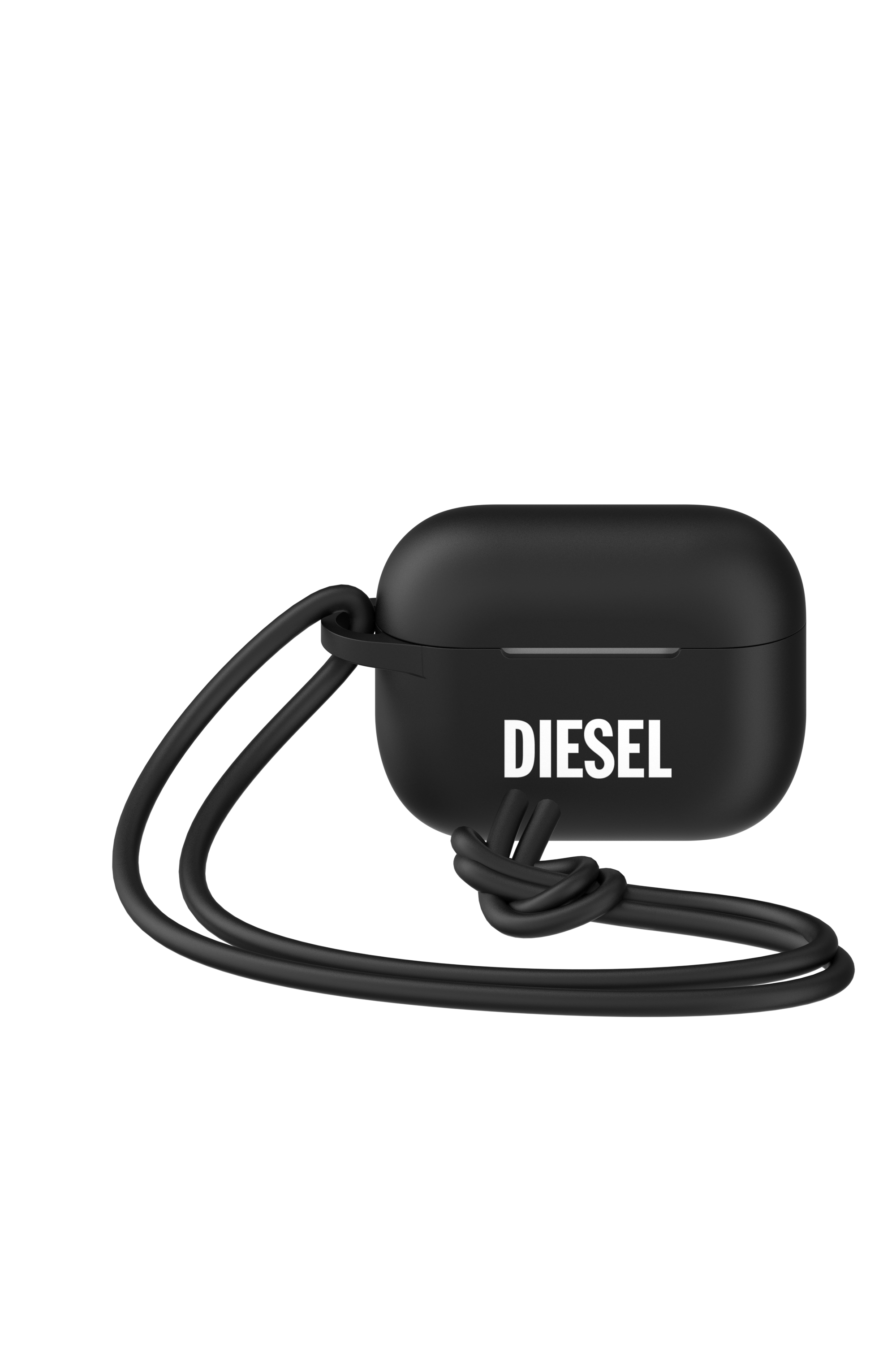 Diesel - 49863 AIRPOD CASE AIRPODS CASE, Unisex's Airpod case with lanyard for AirPods pro in Black - 5