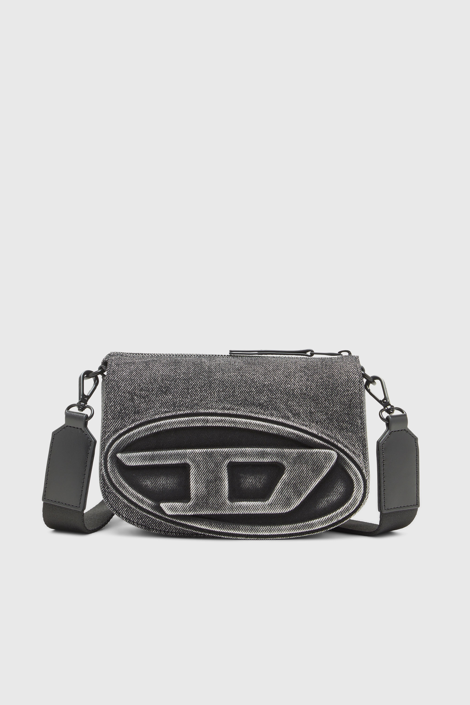 Diesel - 1DR CAMERA BAG, Unisex's 1DR-Camera bag in washed denim in Grey Jeans - 1