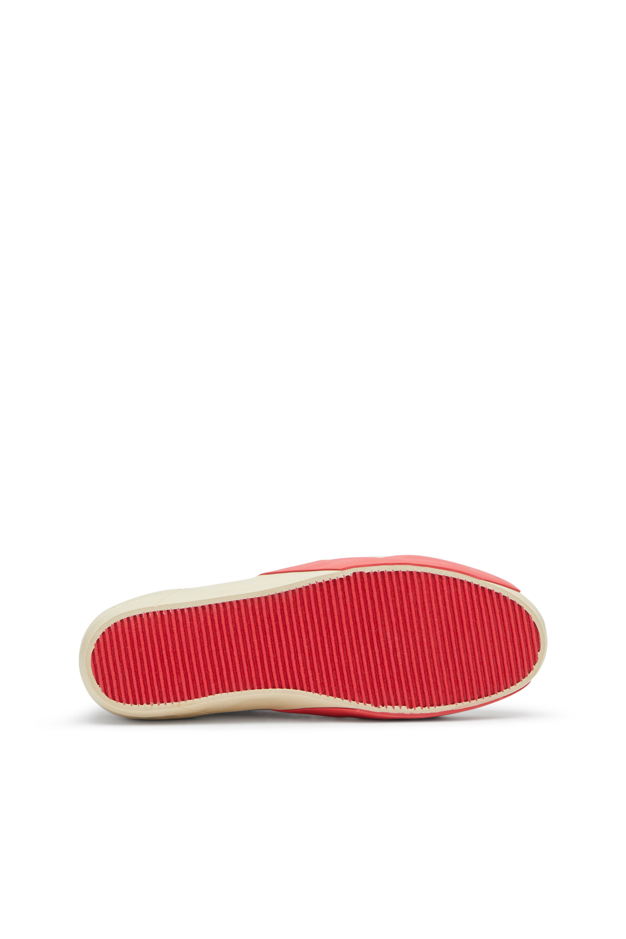 Diesel - S-SLANTE-D LOW, Man's S-Slante-D-Sneakers in suede and leather with D logo in White/Red - 4